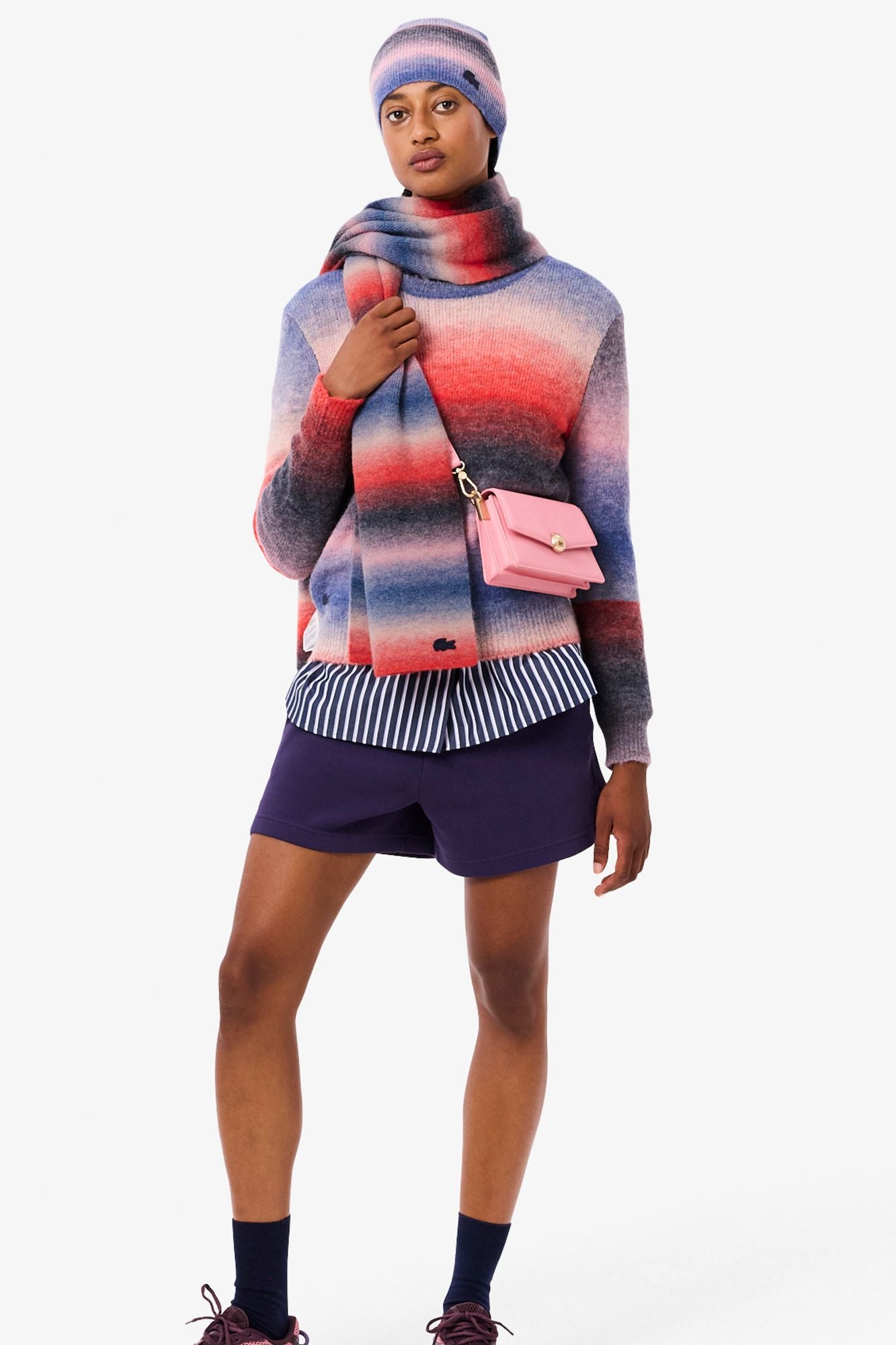 LACOSTE LIGHTWEIGHT KNIT SCARF en color MULTICOLOR (4)