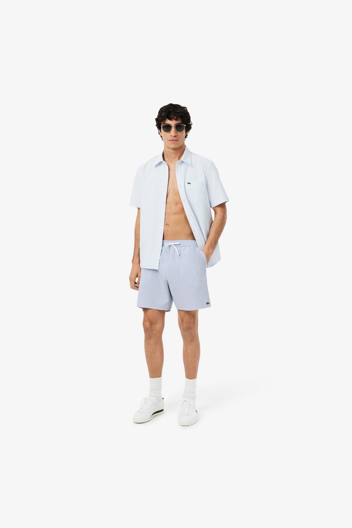 LACOSTE SWIMWEAR en color AZUL (4)