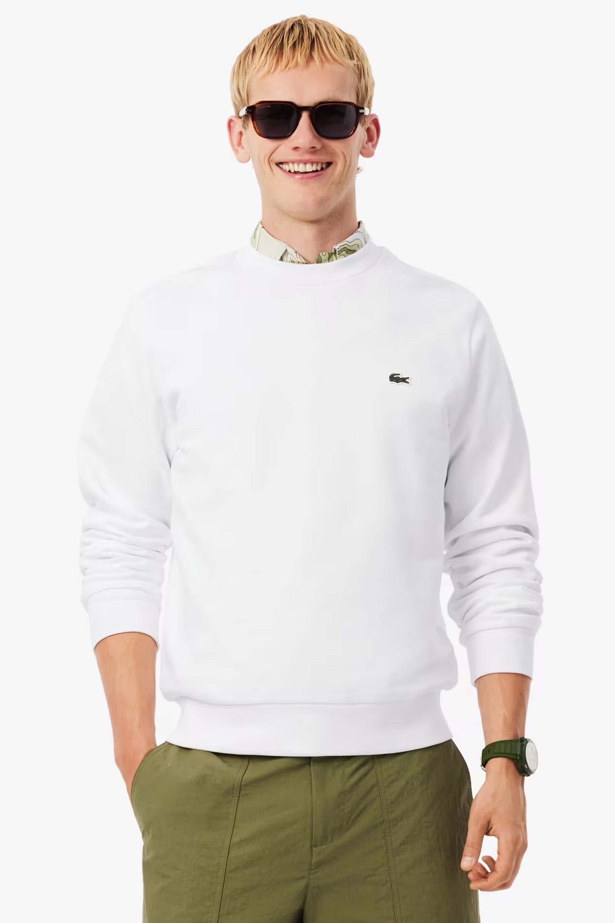 LACOSTE SWEATSHIRT en color BLANCO (1)