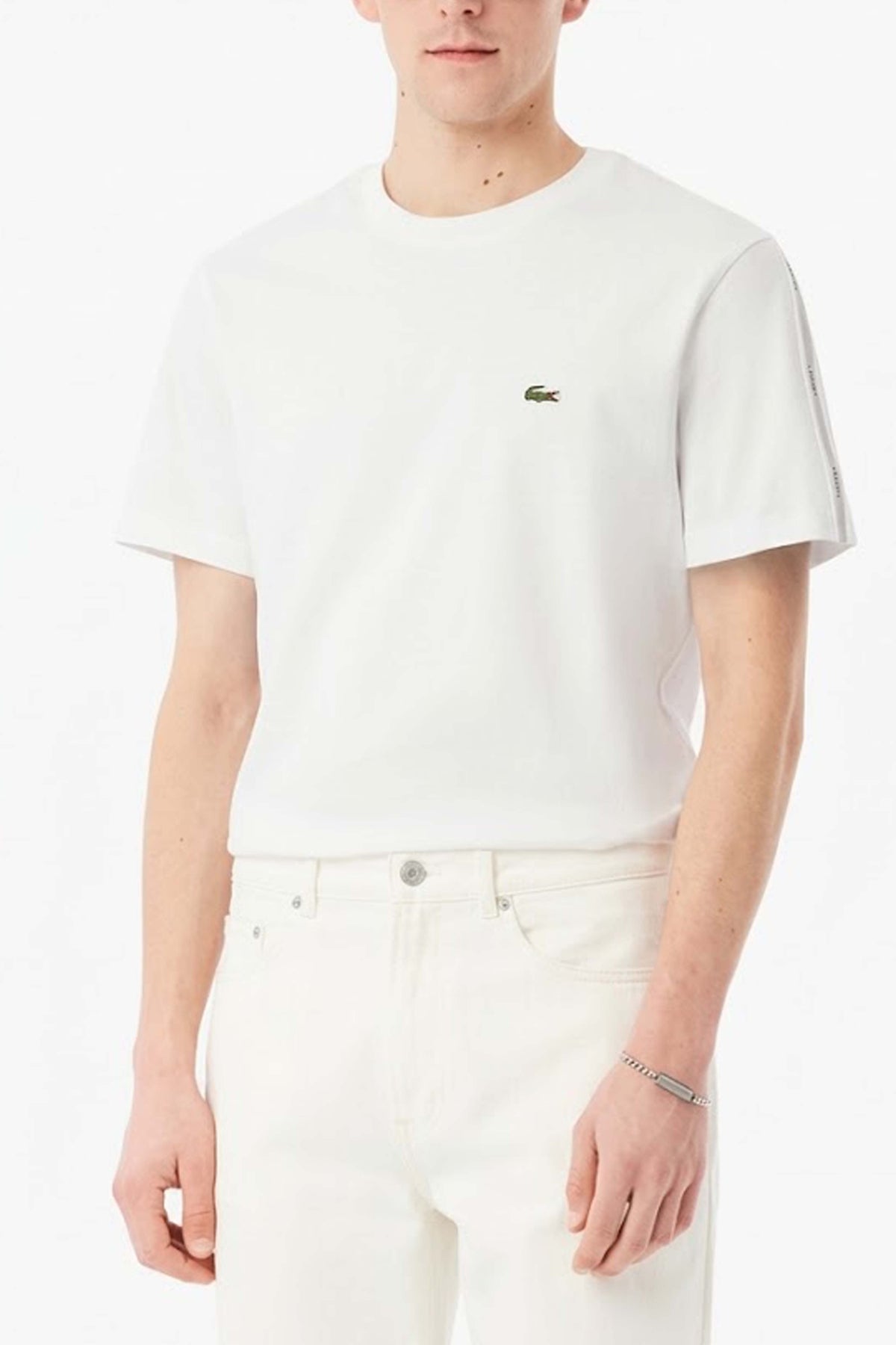 LACOSTE TEE SHIRT & TURTLE NECK en color BEIS (1)