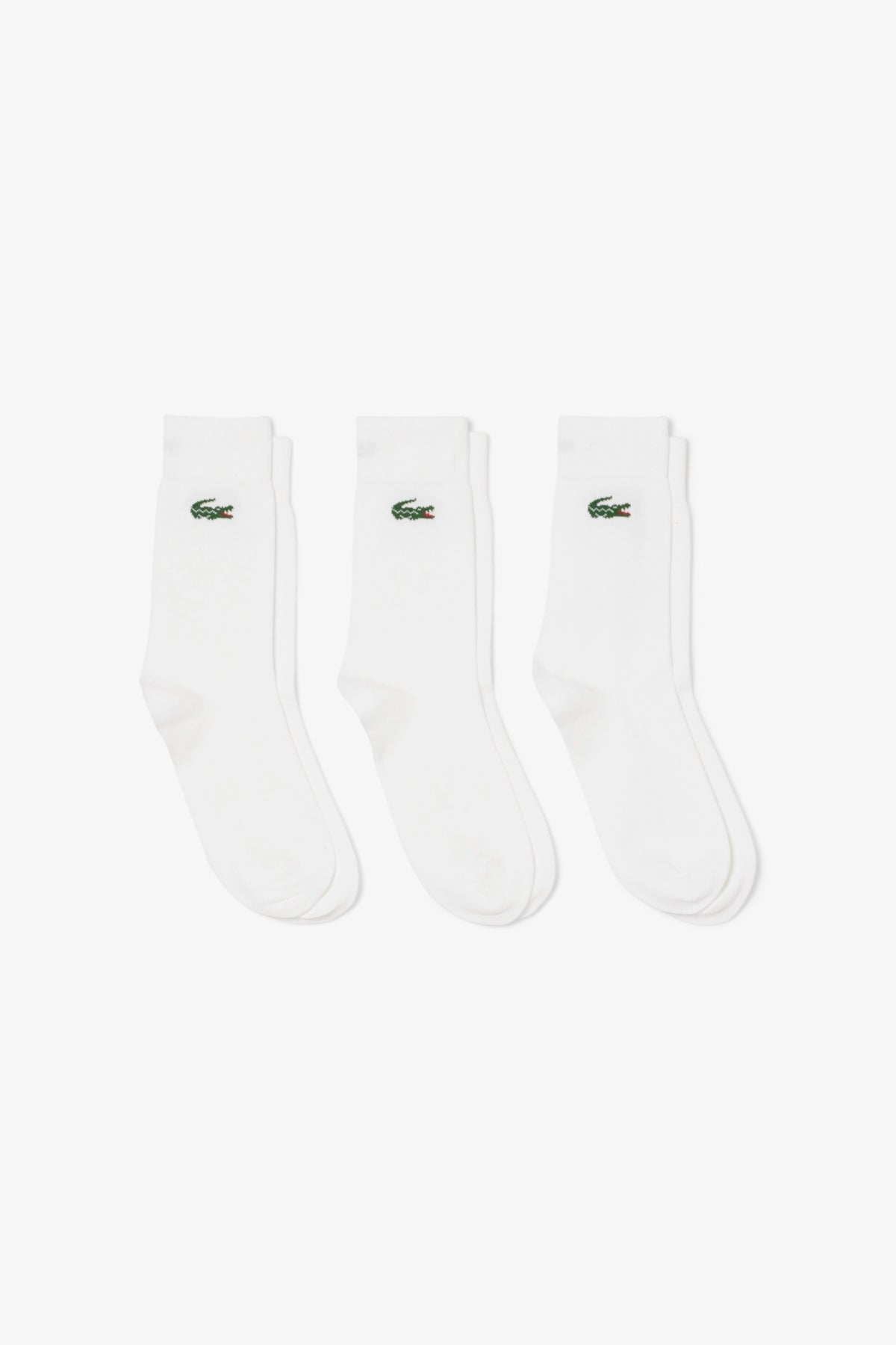 LACOSTE RA9247 CREW SOCKS en color BLANCO (1)