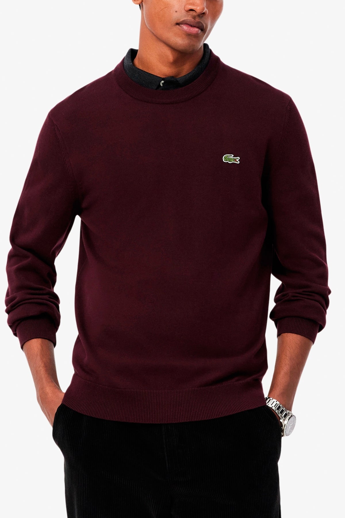 LACOSTE AH1985 en color BURDEOS (5)
