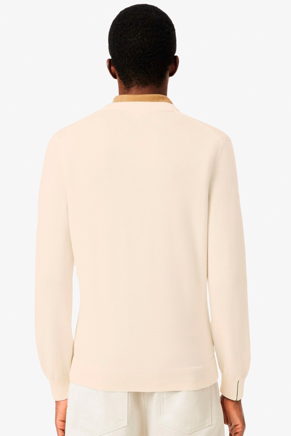 LACOSTE AH1985 CREWNECKS SWEATERS en color BLANCO (2)