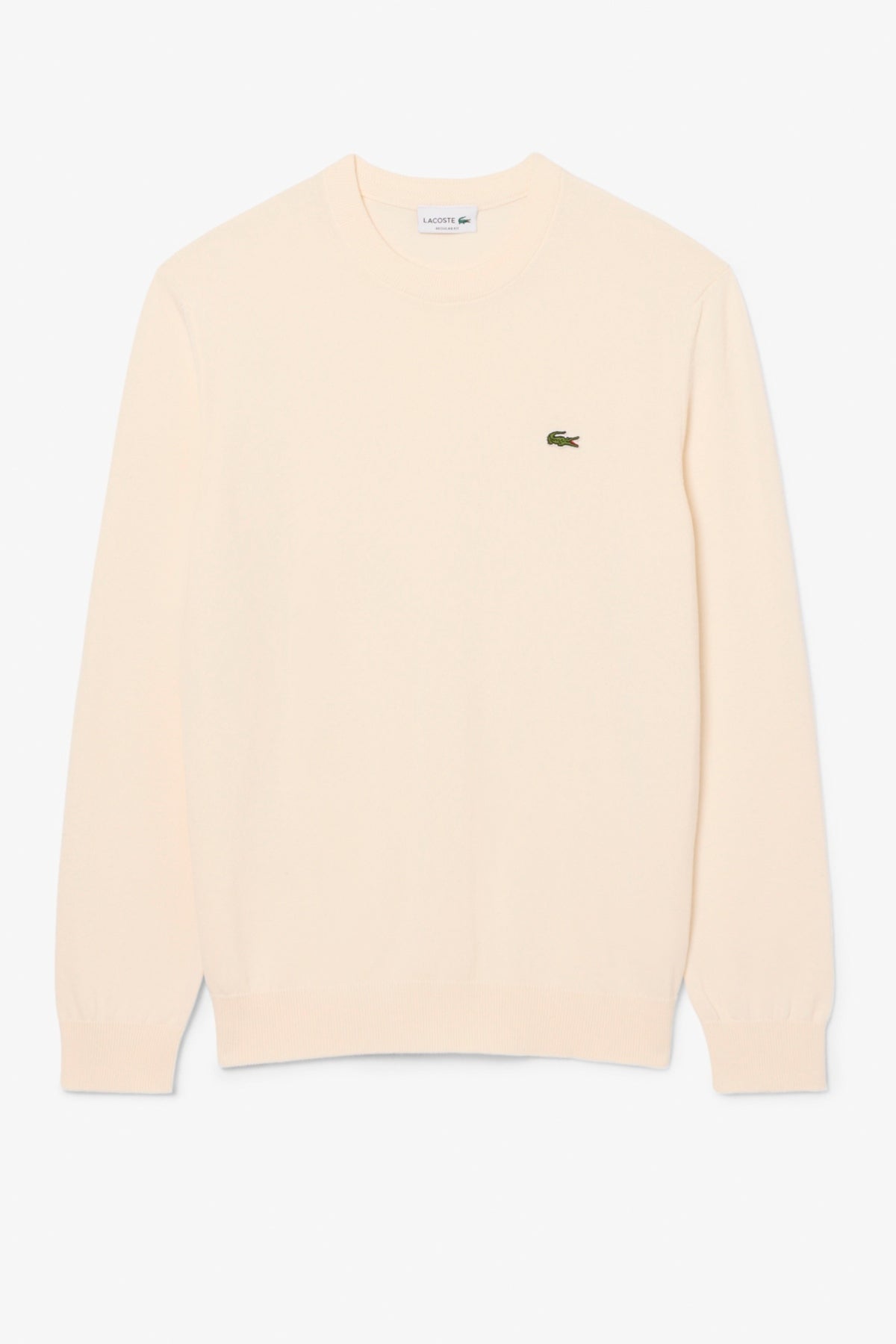 LACOSTE AH1985 CREWNECKS SWEATERS en color BLANCO (3)
