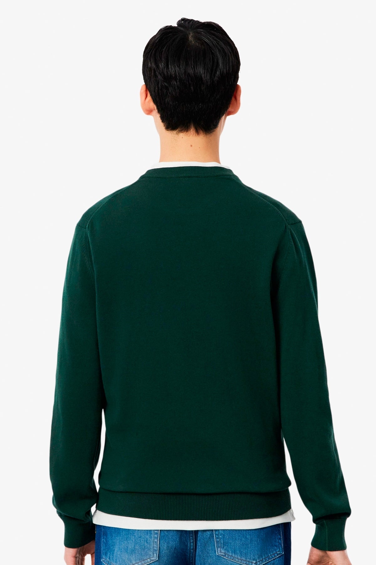 LACOSTE CREWNECKS SWEATERS en color VERDE (2)