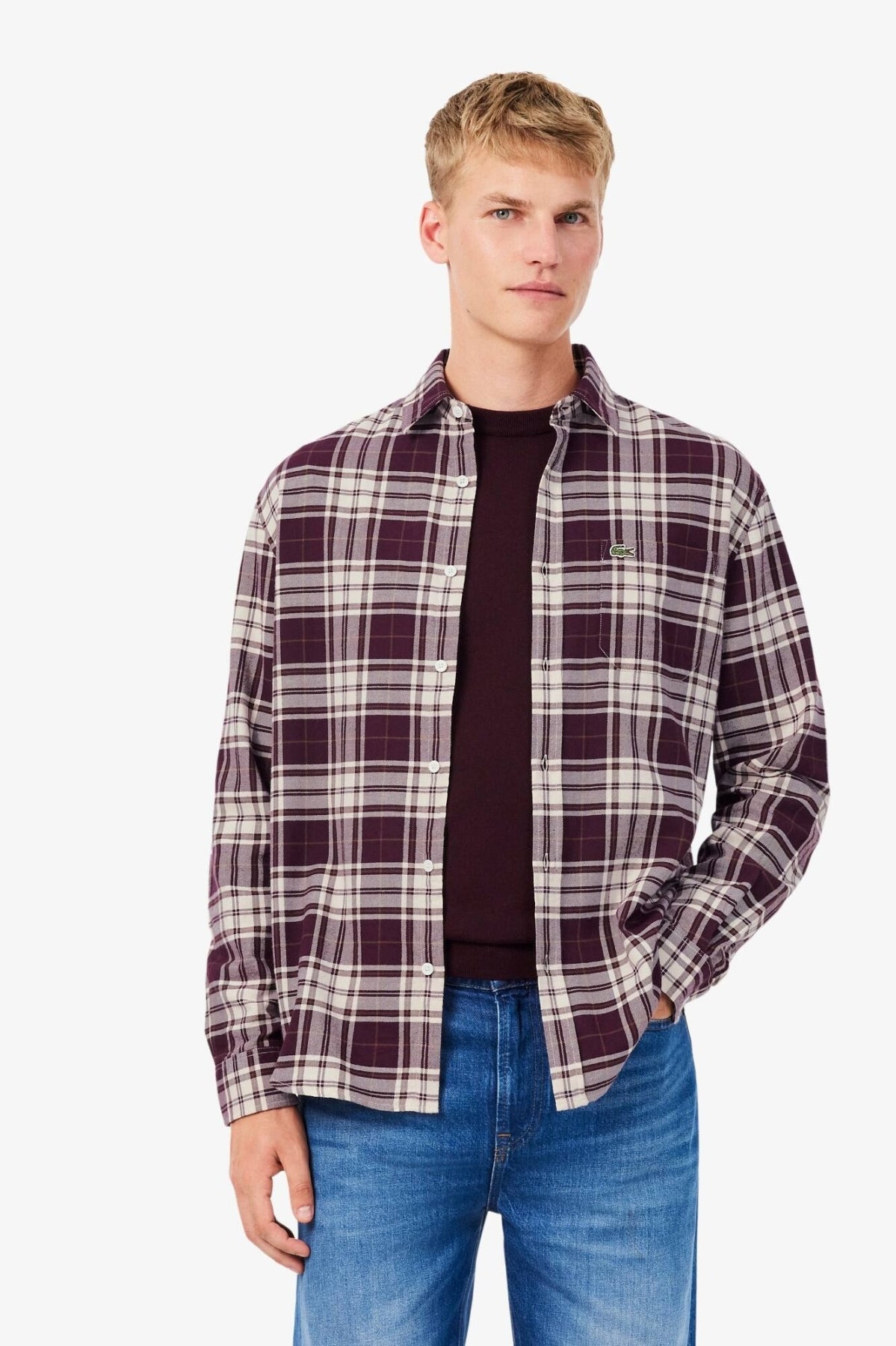 LACOSTE CH8727 CASUAL SHIRTS en color MARRON (1)