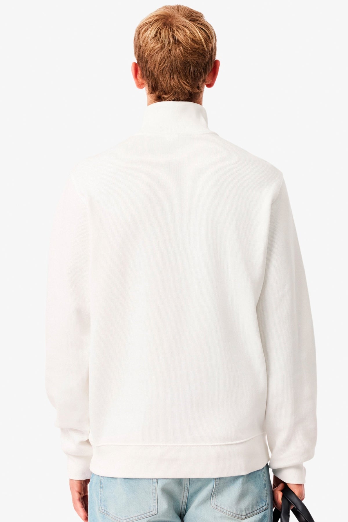 LACOSTE SH1927 HALF ZIP SWEATSHIRTS en color BLANCO (2)
