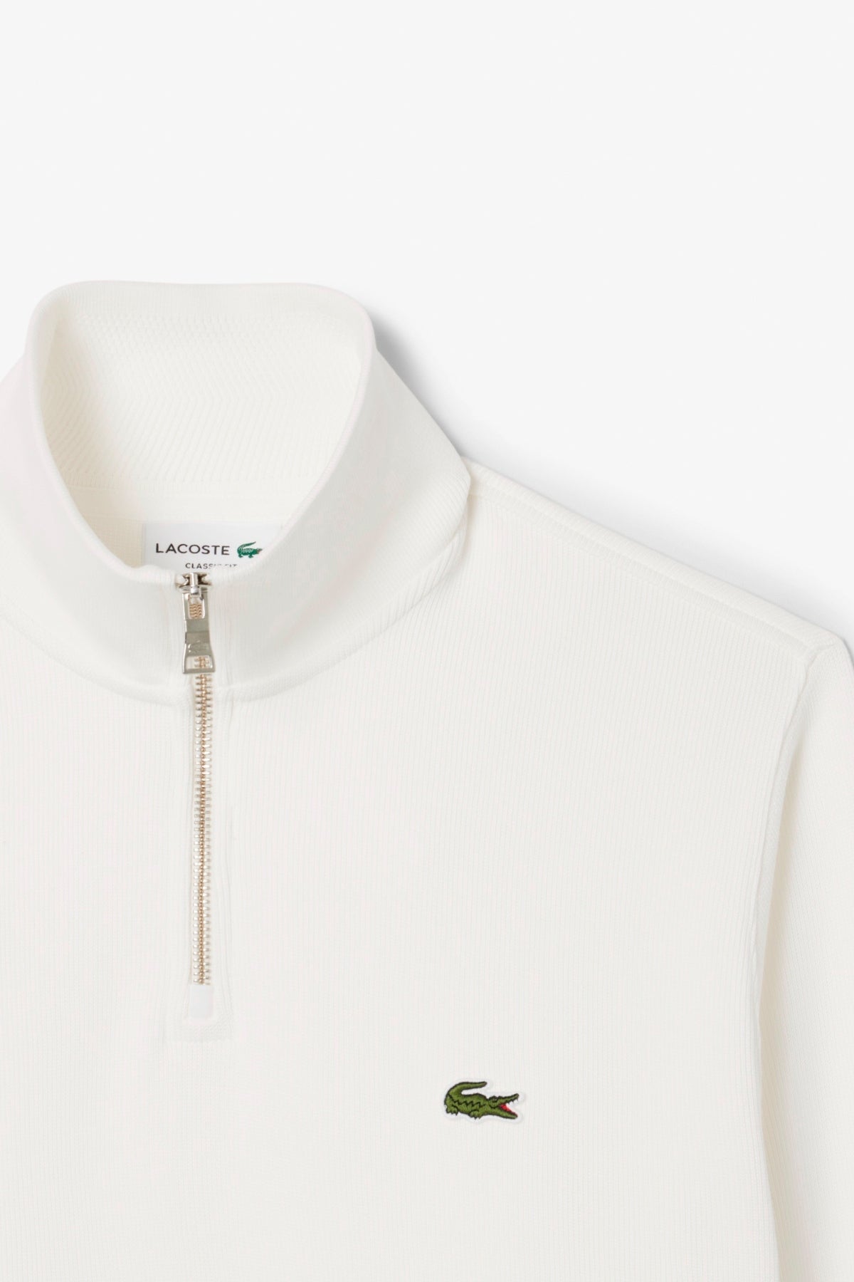 LACOSTE SH1927 HALF ZIP SWEATSHIRTS en color BLANCO (5)