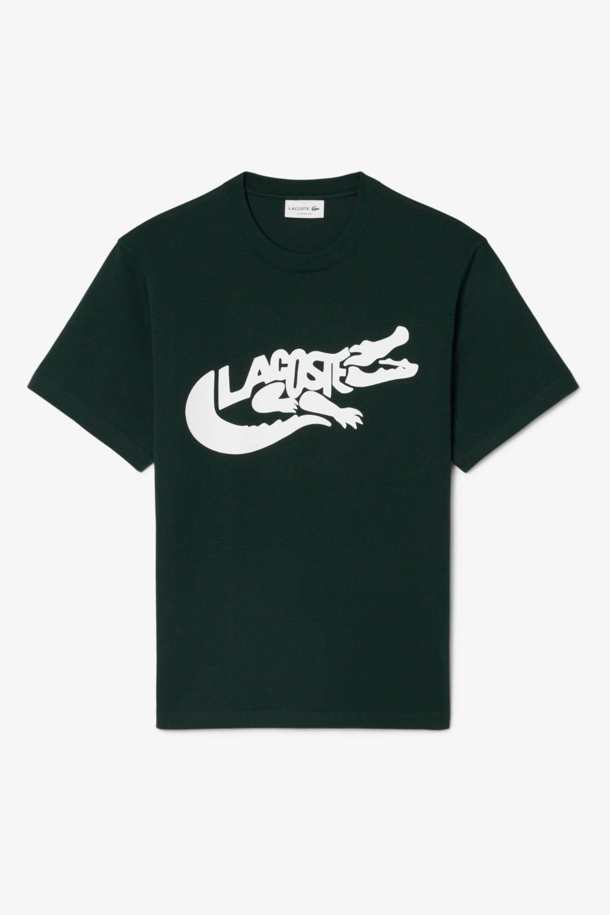 LACOSTE TH9990 CREWNECK T SHIRTS en color VERDE (1)