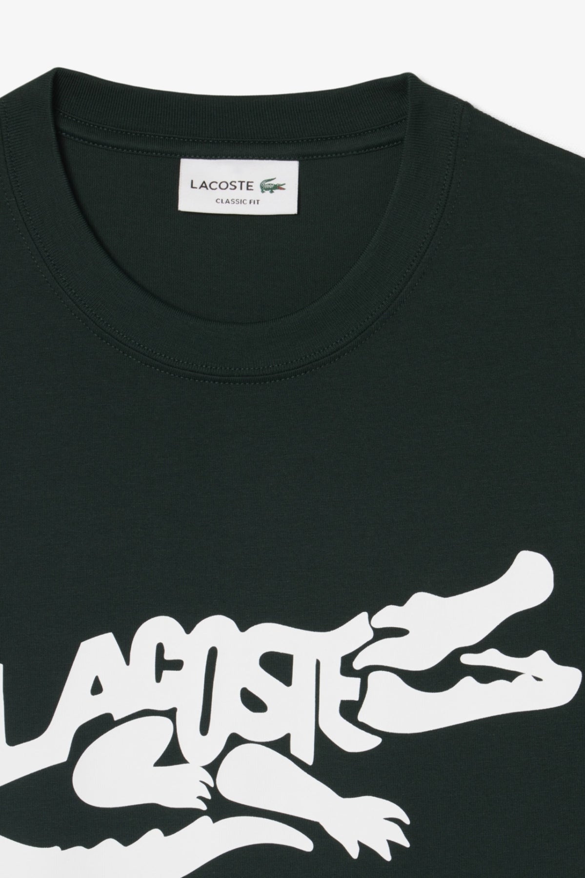 LACOSTE TH9990 CREWNECK T SHIRTS en color VERDE (2)