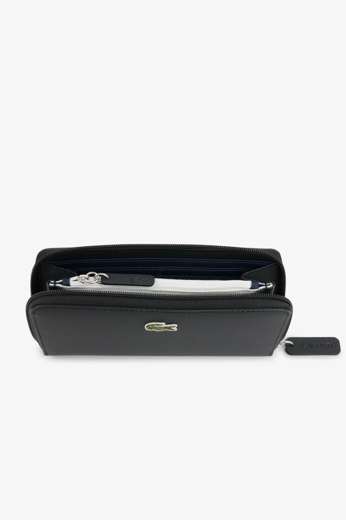 LACOSTE NF2900PK ZIP WALLET en color NEGRO (2)