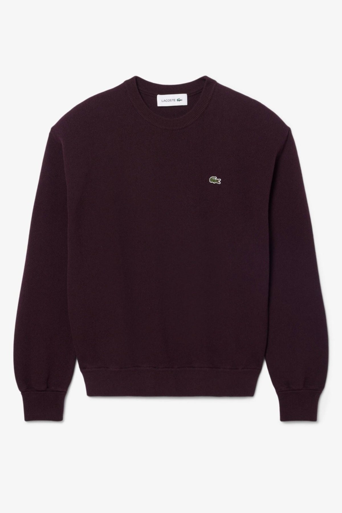 LACOSTE CREWNECKS SWEATERS en color BURDEOS (1)