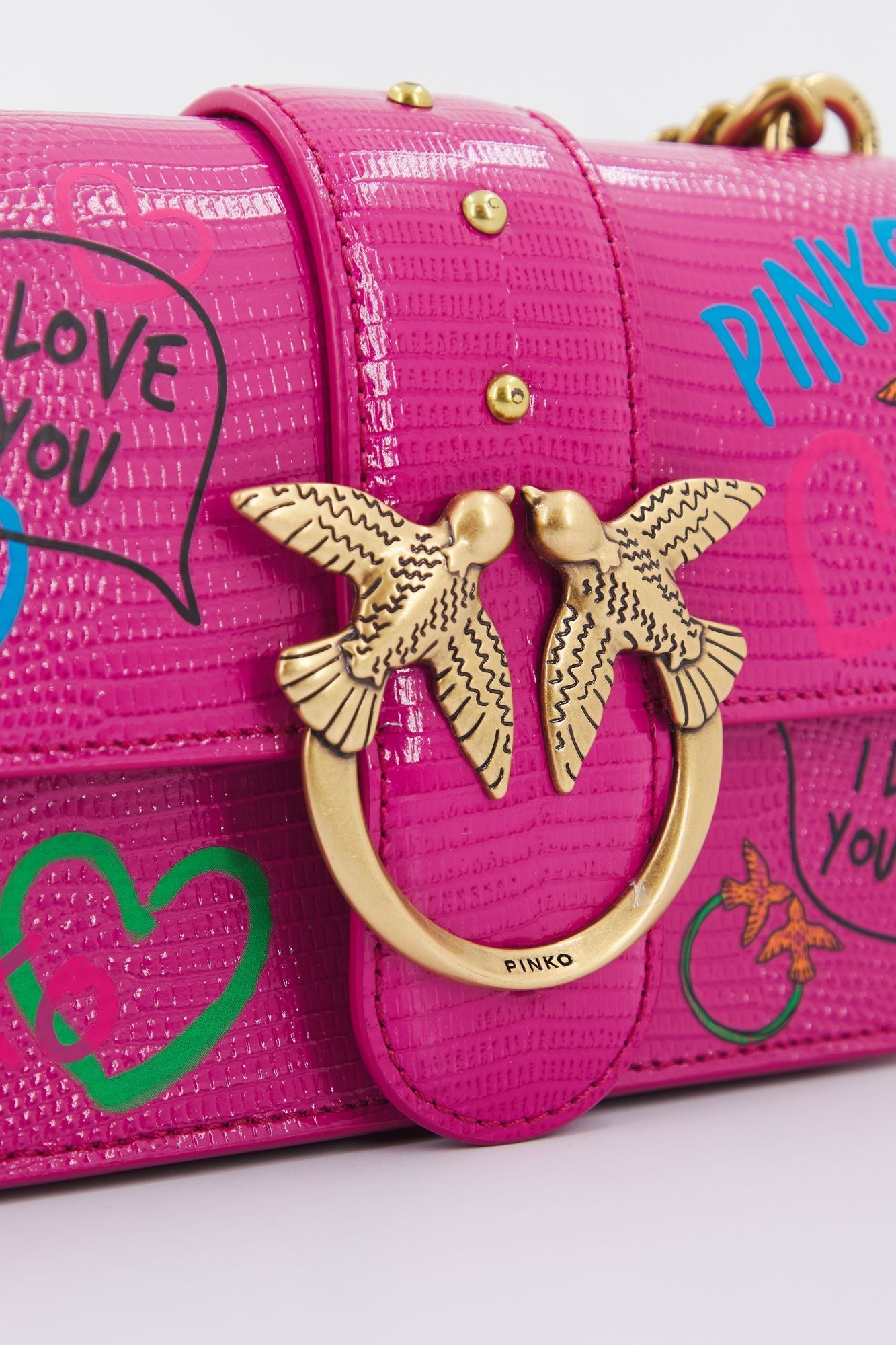 PINKO  LOVE MINI ICON STREET en color ROSA (5)