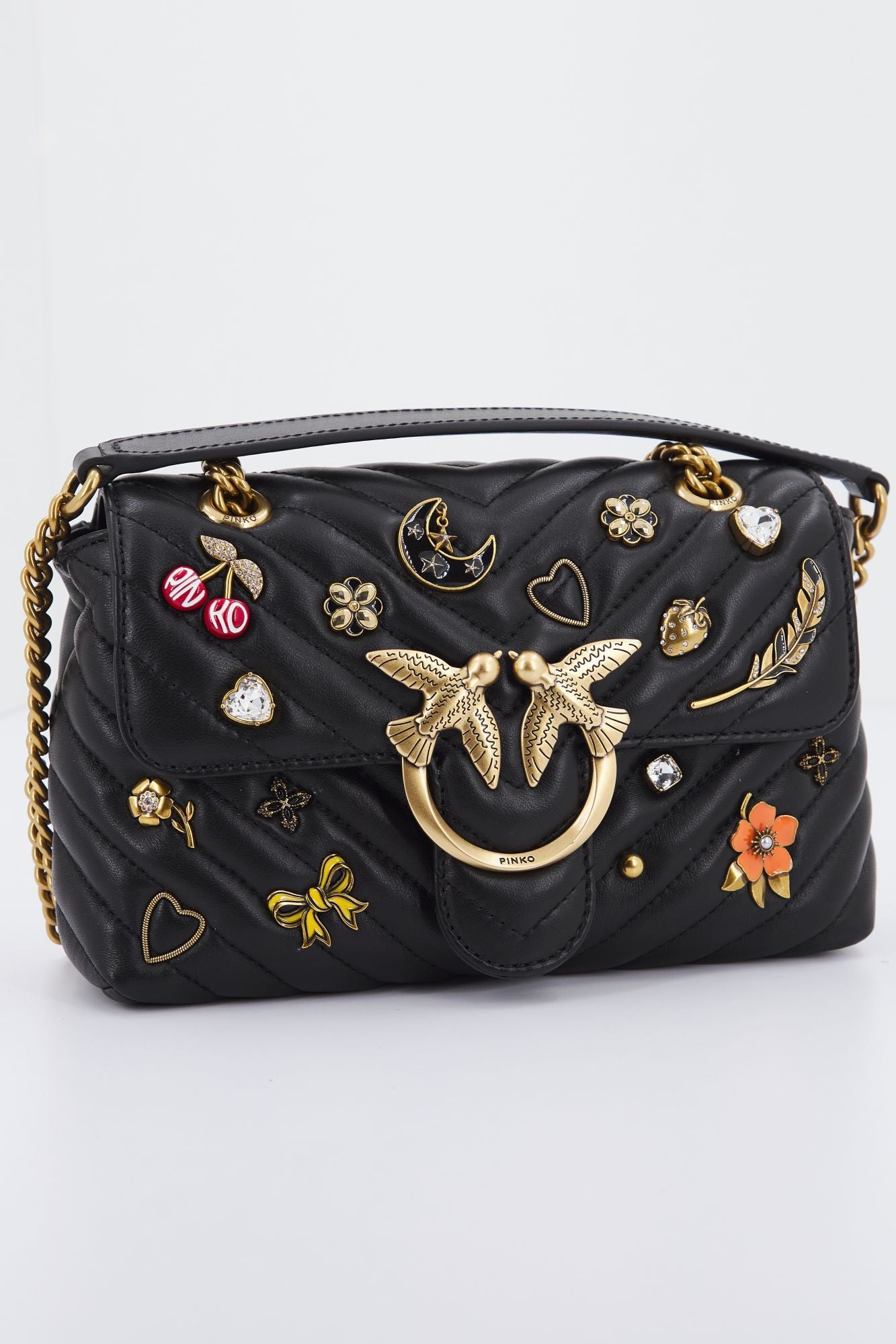 PINKO  LOVE MINI LADY PUFF en color NEGRO (1)