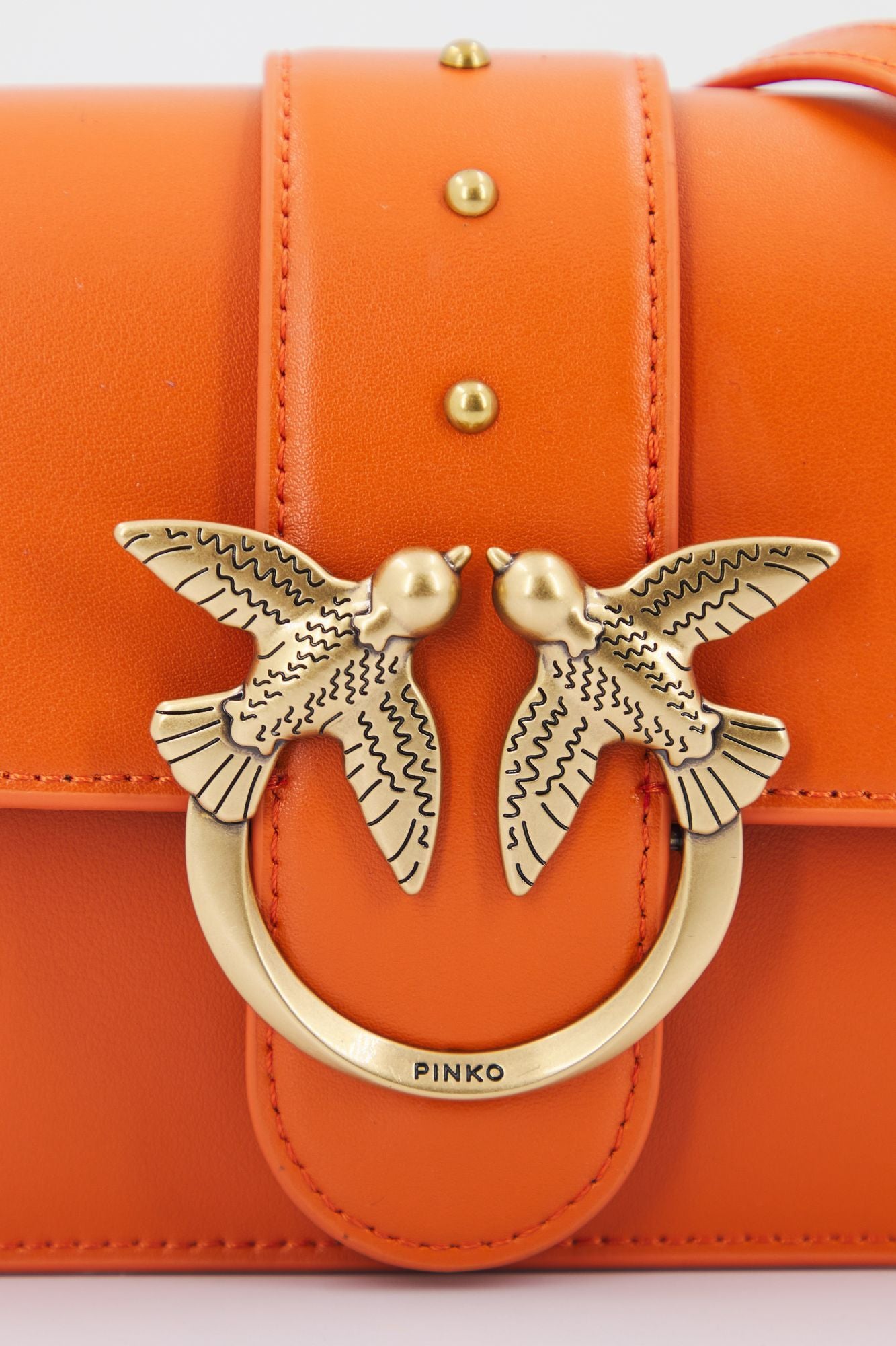 PINKO LOVE MINI ICON SIMPLY en color NARANJA (4)
