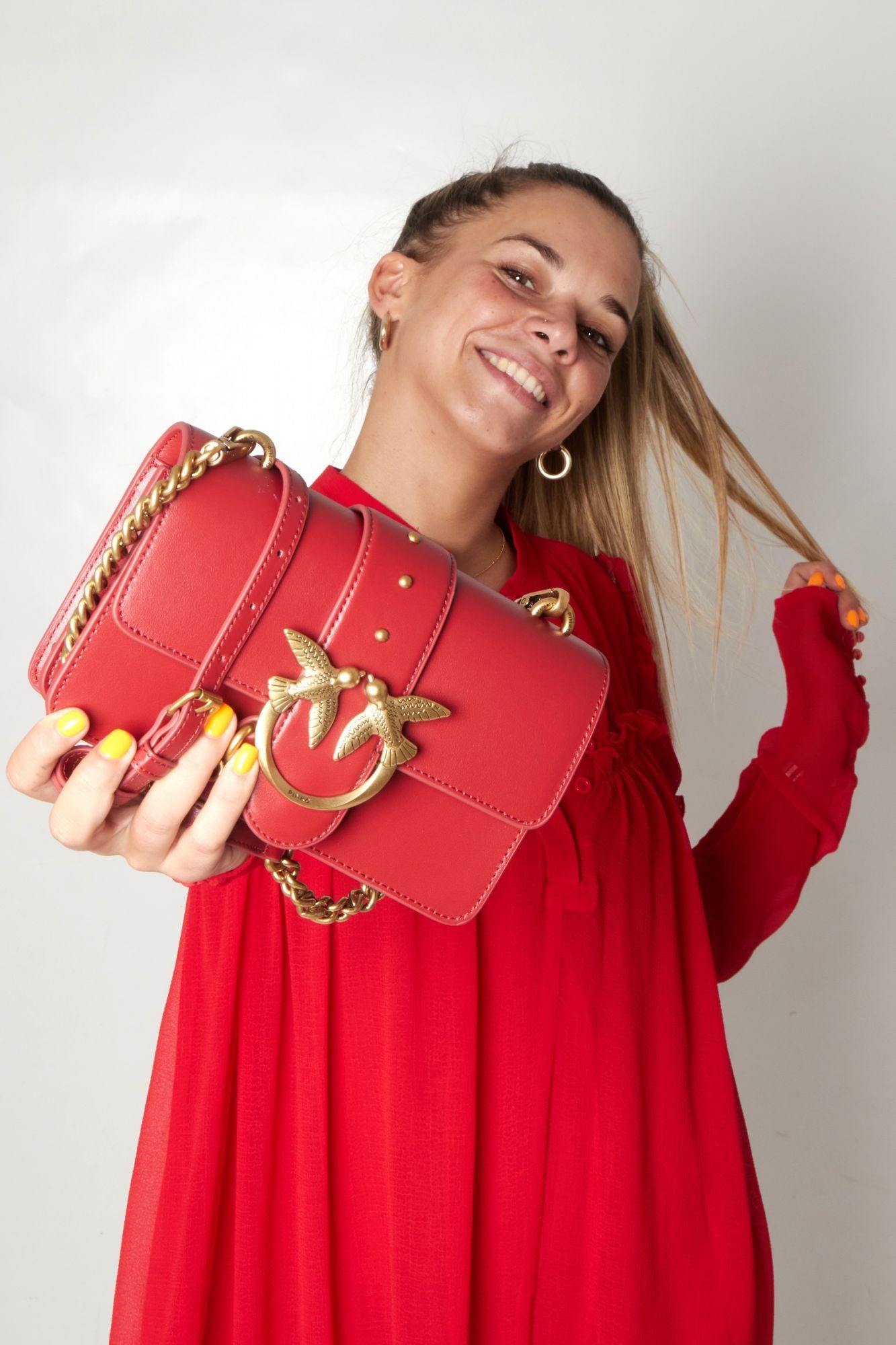 PINKO  LOVE MINI ICON SIMPLY en color ROJO (1)