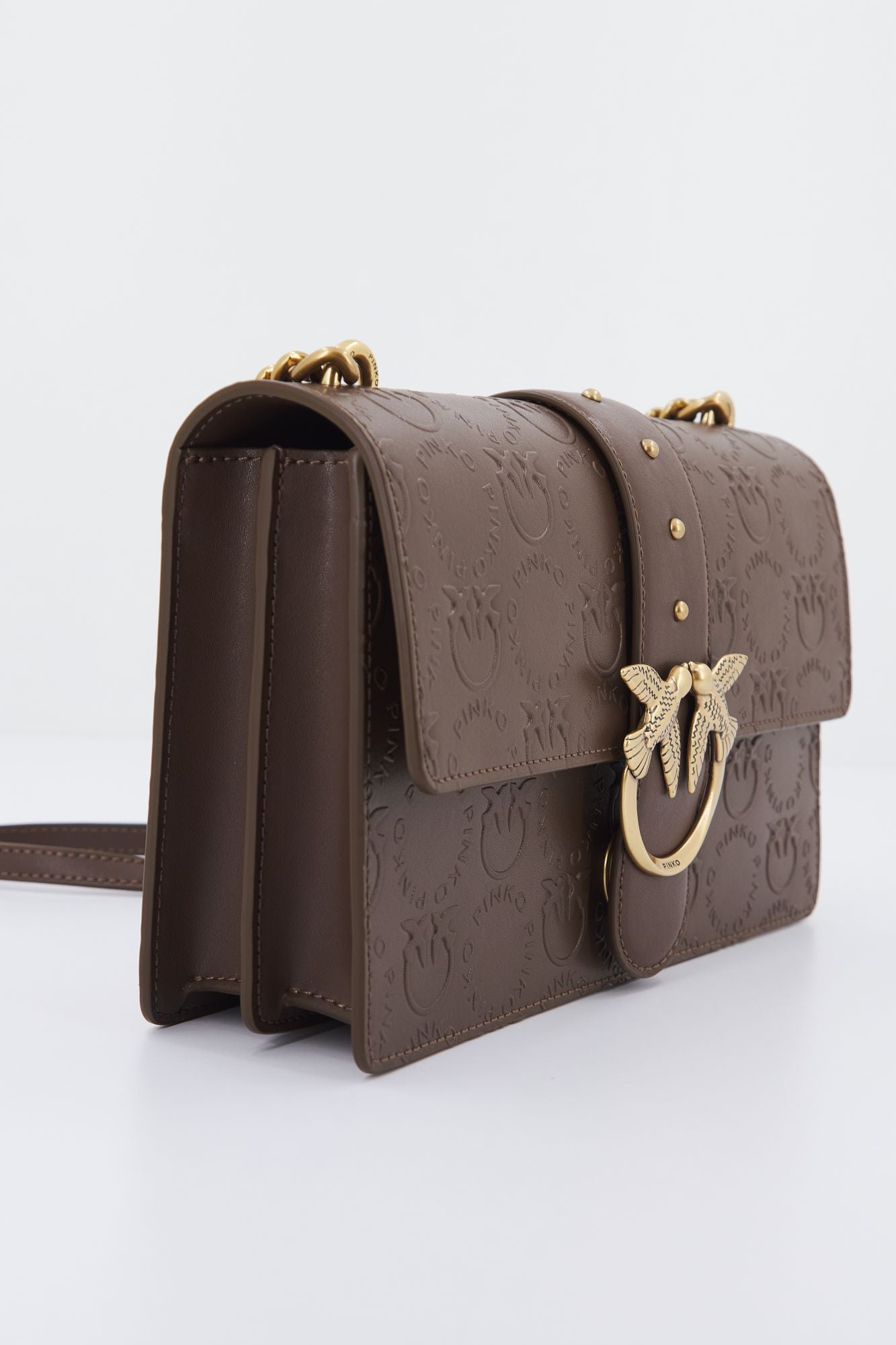PINKO LOVE CLASSIC ICON NEW en color MARRON (3)