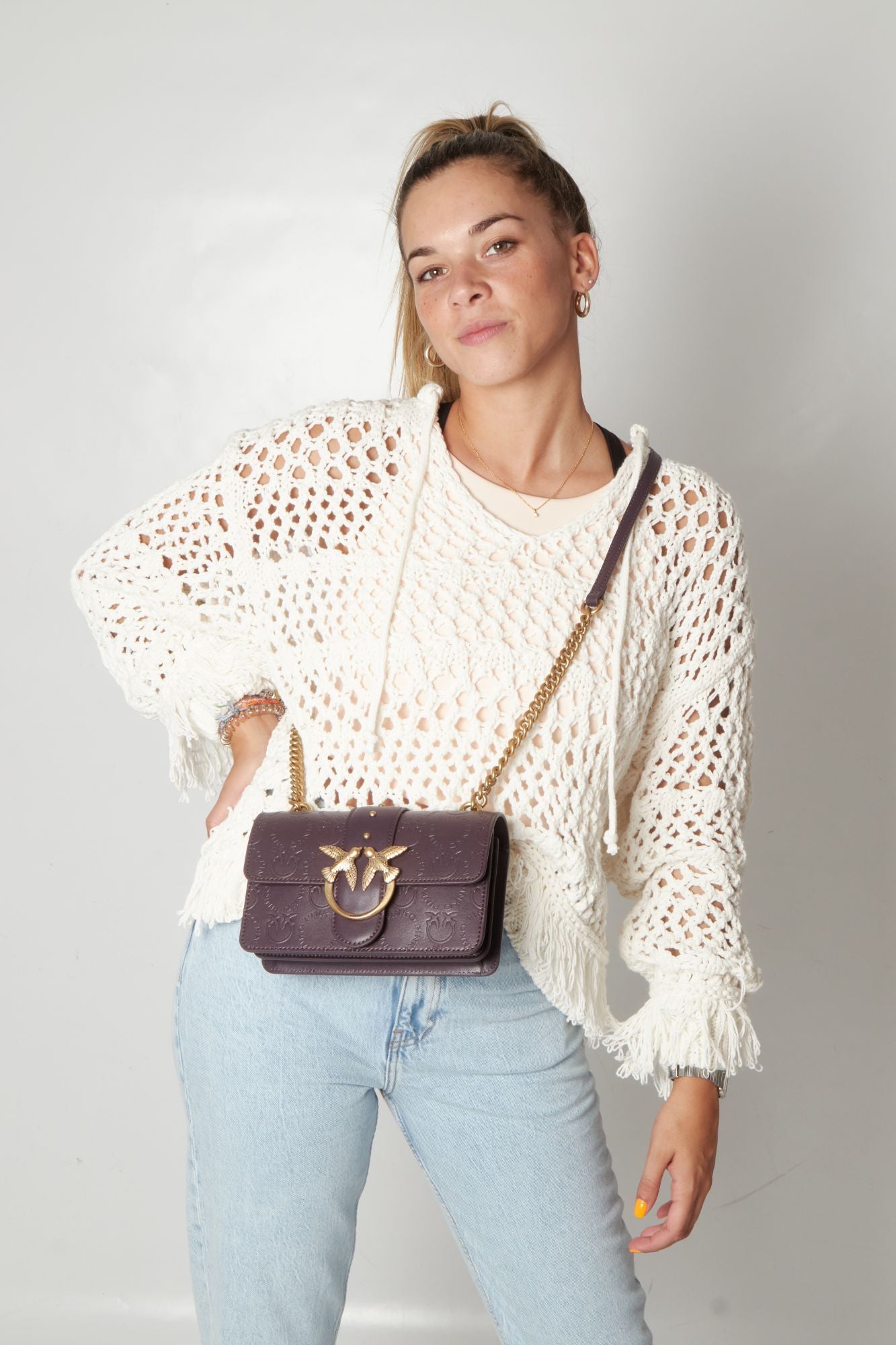 PINKO LOVE MINI ICON NEW en color VIOLETA (1)