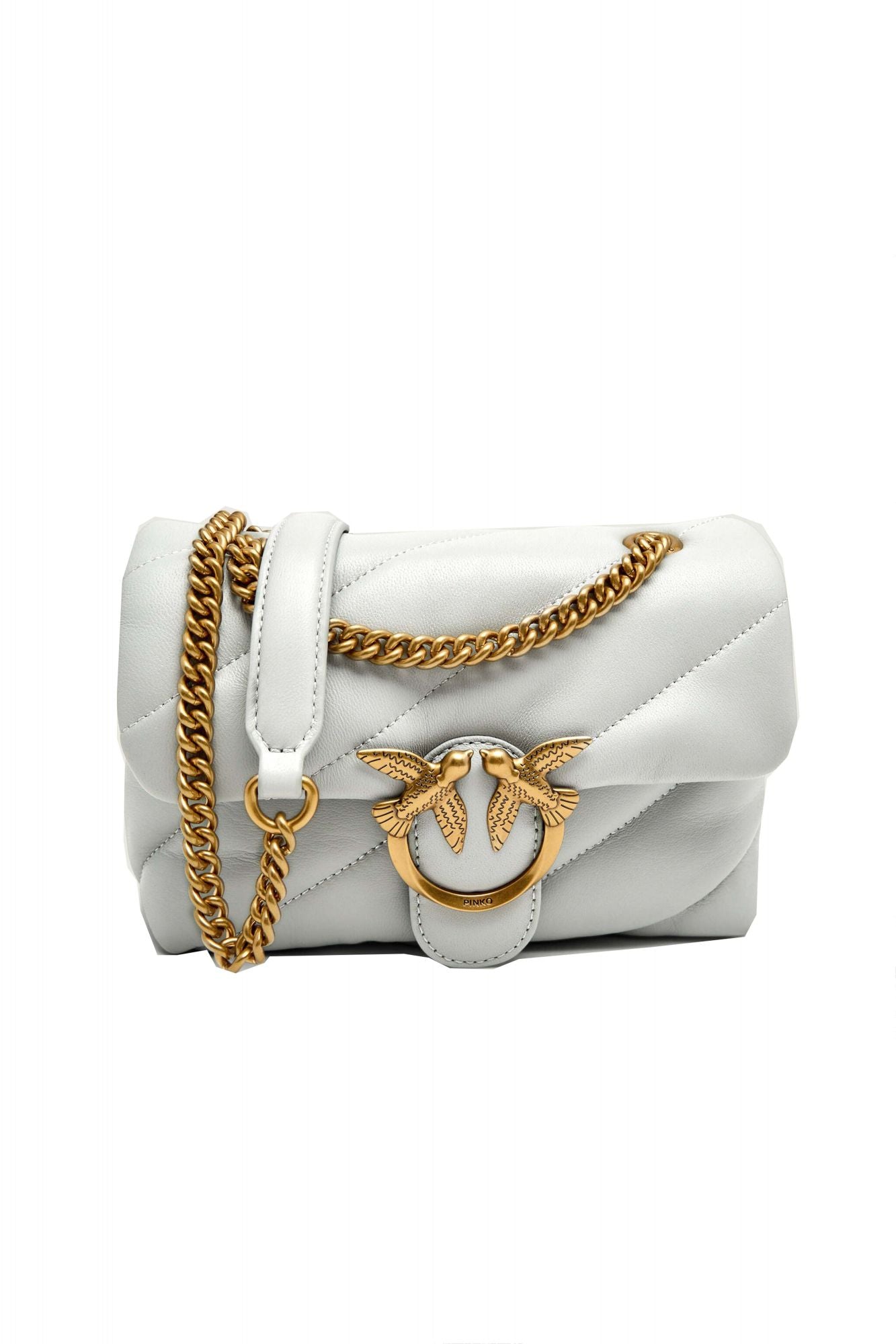 PINKO  LOVE MINI PUFF CL SHEEP en color GRIS (2)