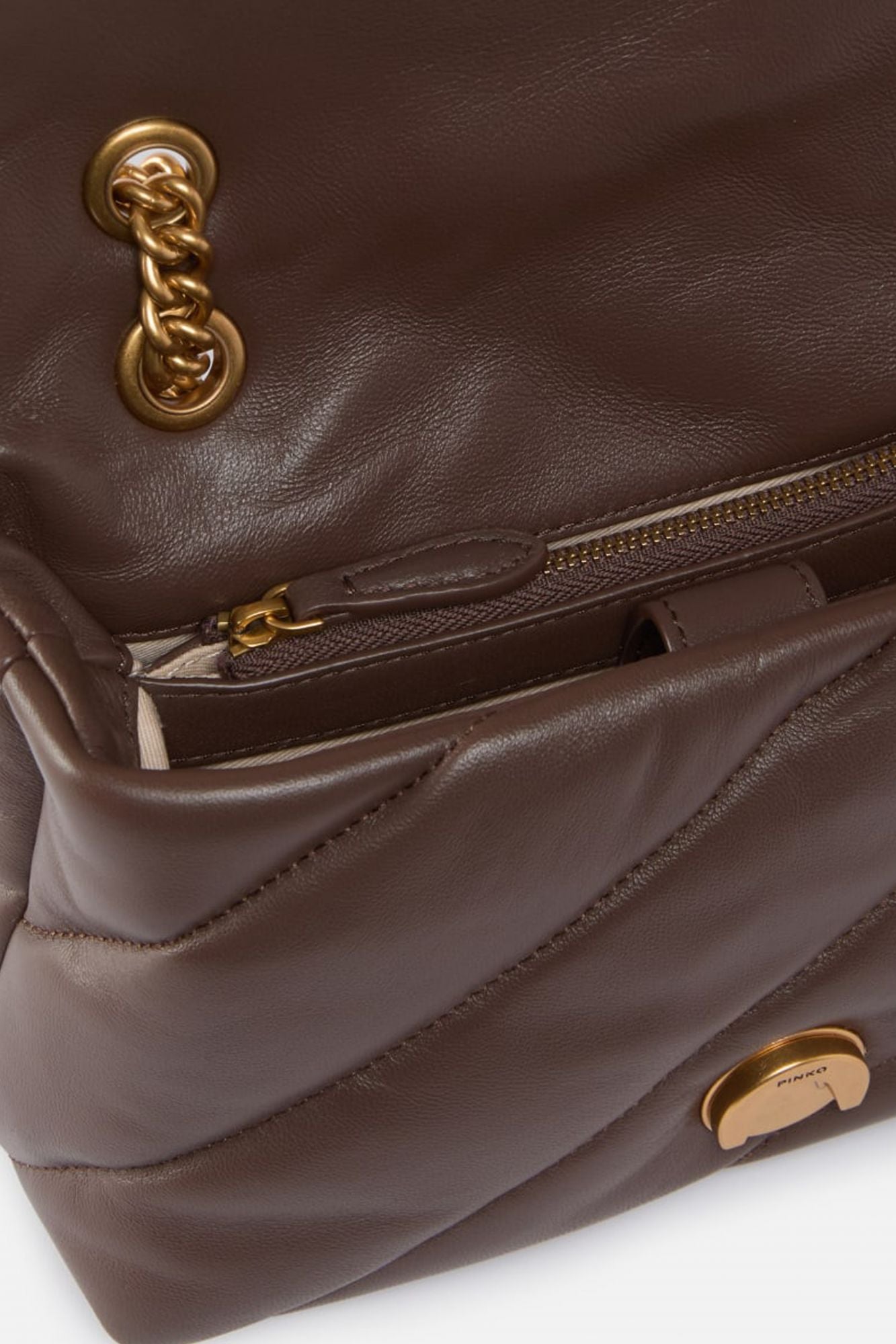 PINKO  LOVE MINI PUFF CL SHEEP en color MARRON (3)