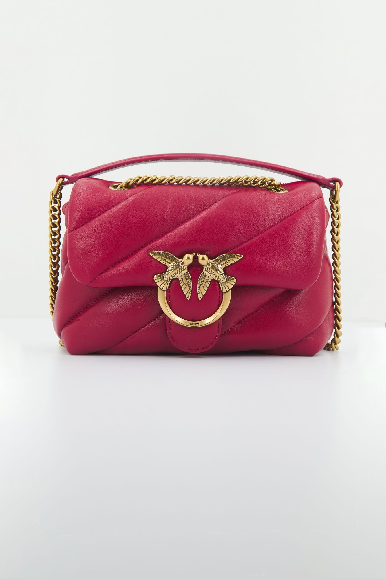PINKO  LOVE MINI PUFF CL SHEEP en color BURDEOS (1)