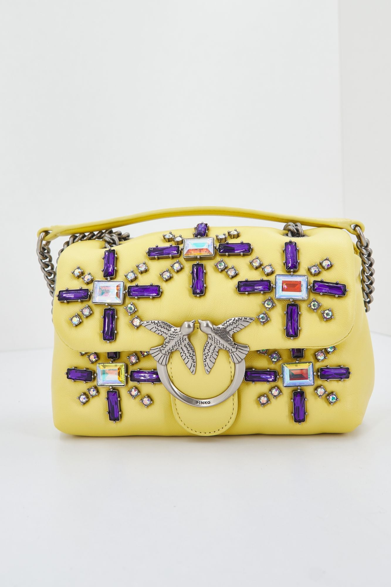 PINKO  LOVE MINI PUFF CL SHEEP en color AMARILLO (1)