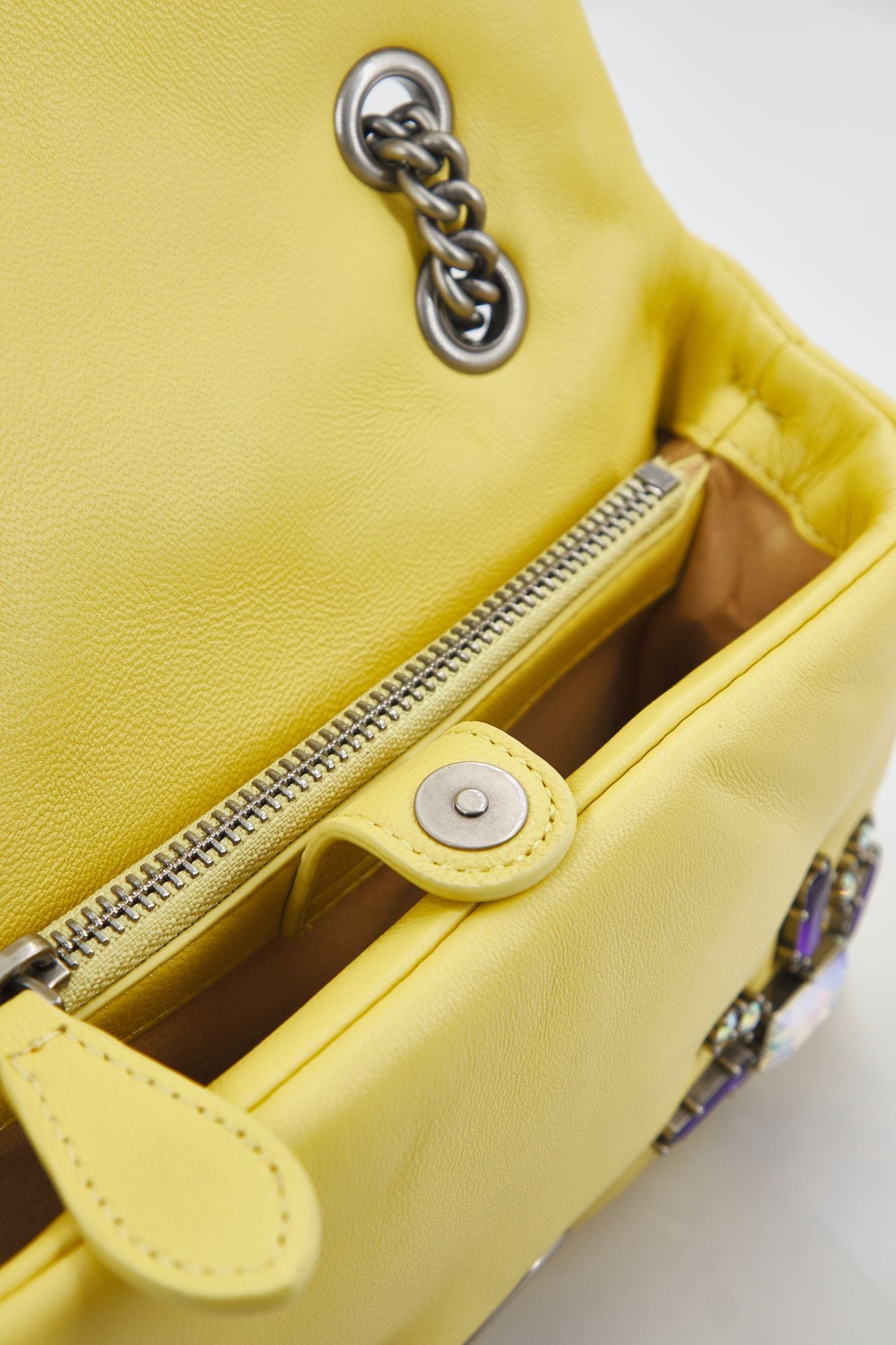 PINKO  LOVE MINI PUFF CL SHEEP en color AMARILLO (3)