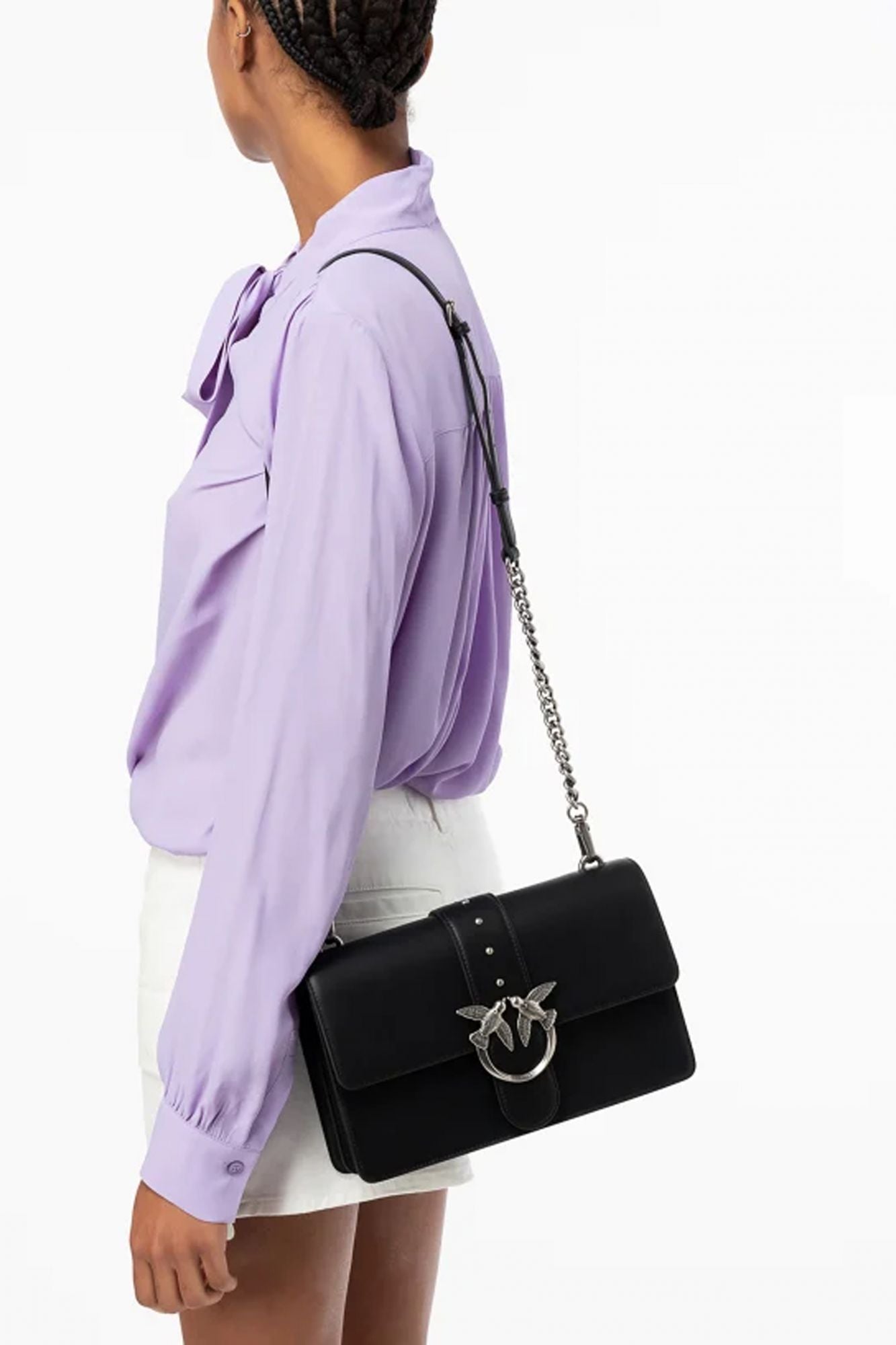 PINKO LOVE ONE CLASSIC CL VIT en color NEGRO (2)