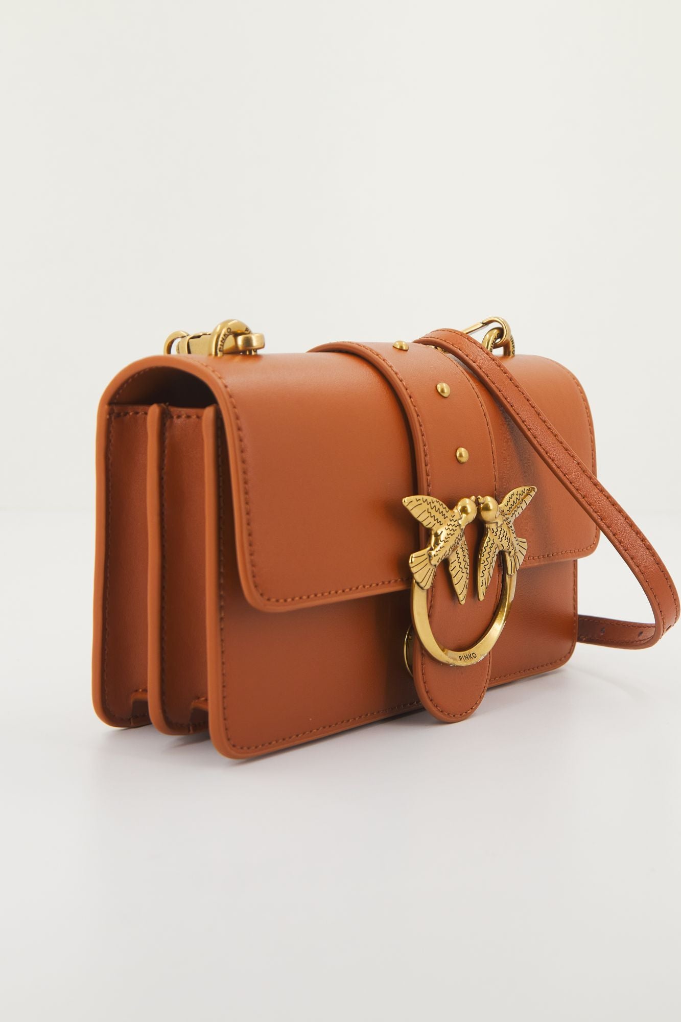 PINKO  LOVE ONE MINI CL VITELL en color MARRON (2)