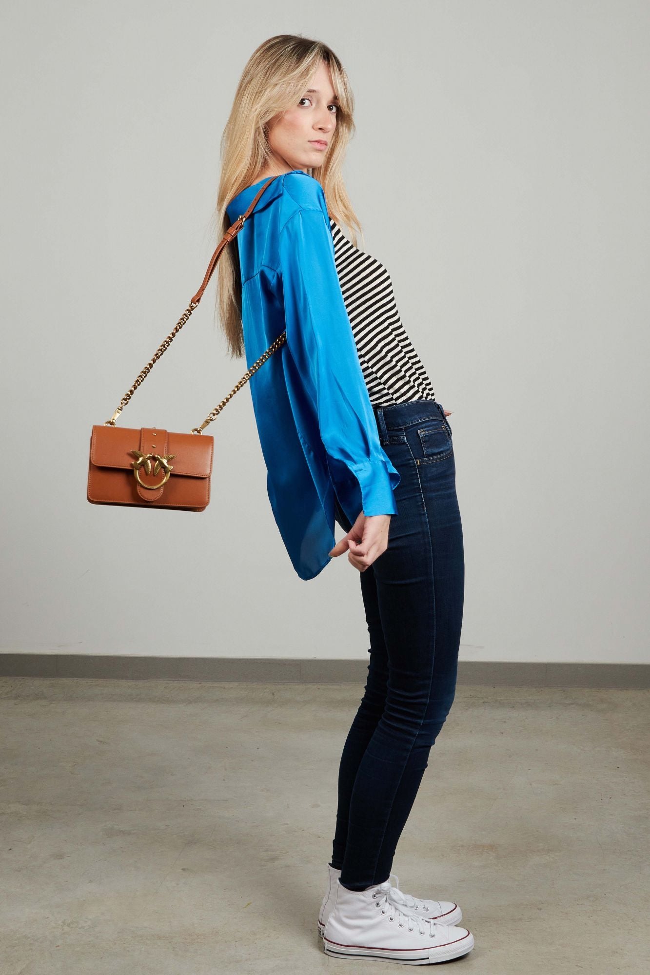 PINKO  LOVE ONE MINI CL VITELL en color MARRON (4)