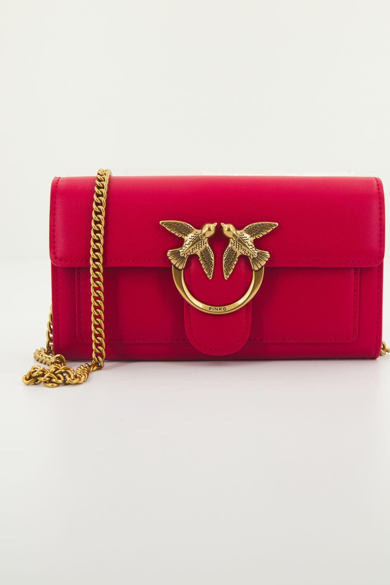PINKO  LOVE ONE WALLET C VITEL en color ROJO (1)