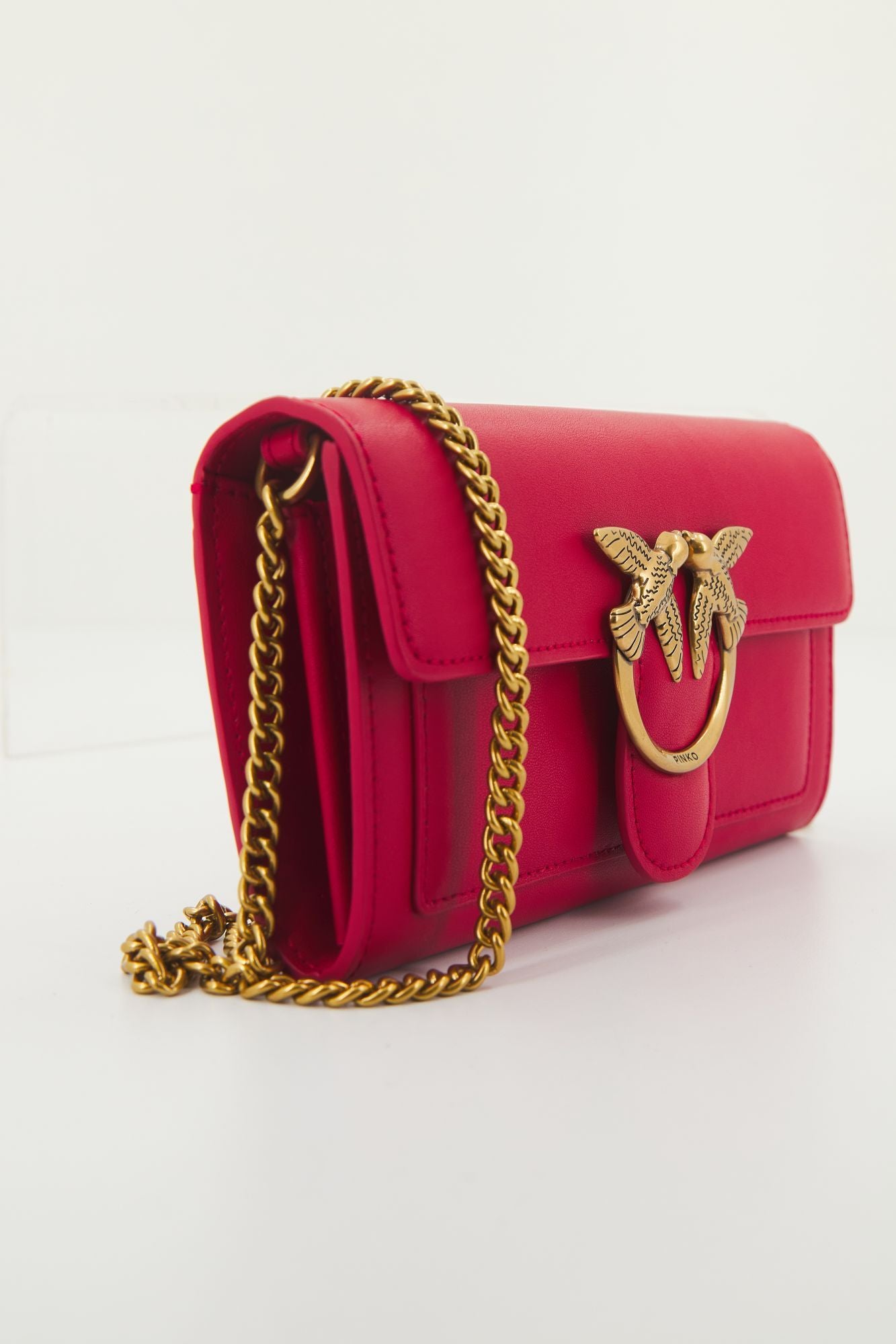PINKO  LOVE ONE WALLET C VITEL en color ROJO (2)