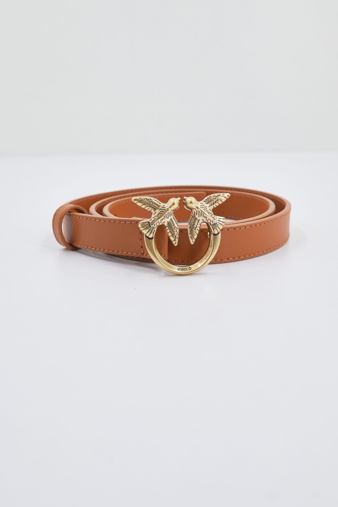 PINKO LOVE BERRY H2 BELT VITE en color MARRON (1)