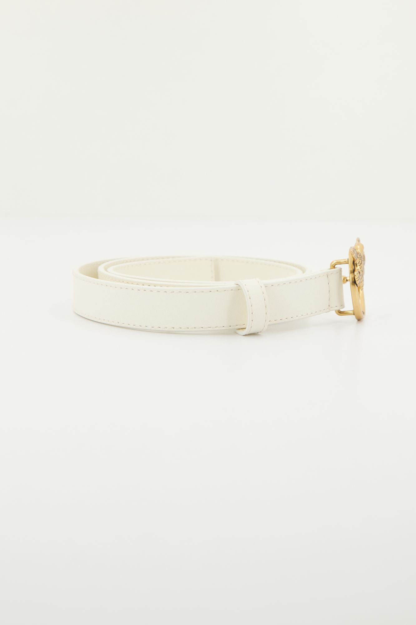 PINKO LOVE BERRY H2 BELT VITE en color BLANCO (2)
