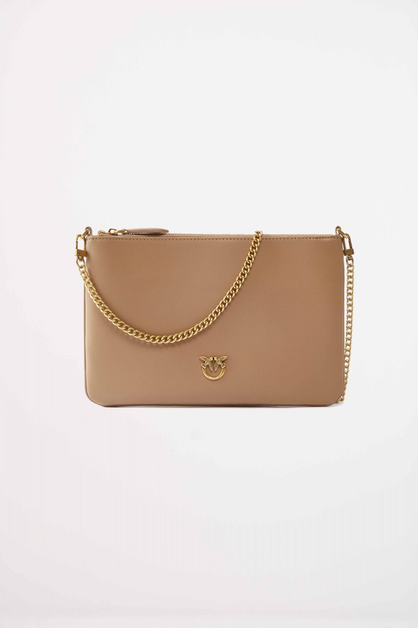 PINKO CLASSIC FLAT LOVE BAG SIMPLY en color MARRON (1)