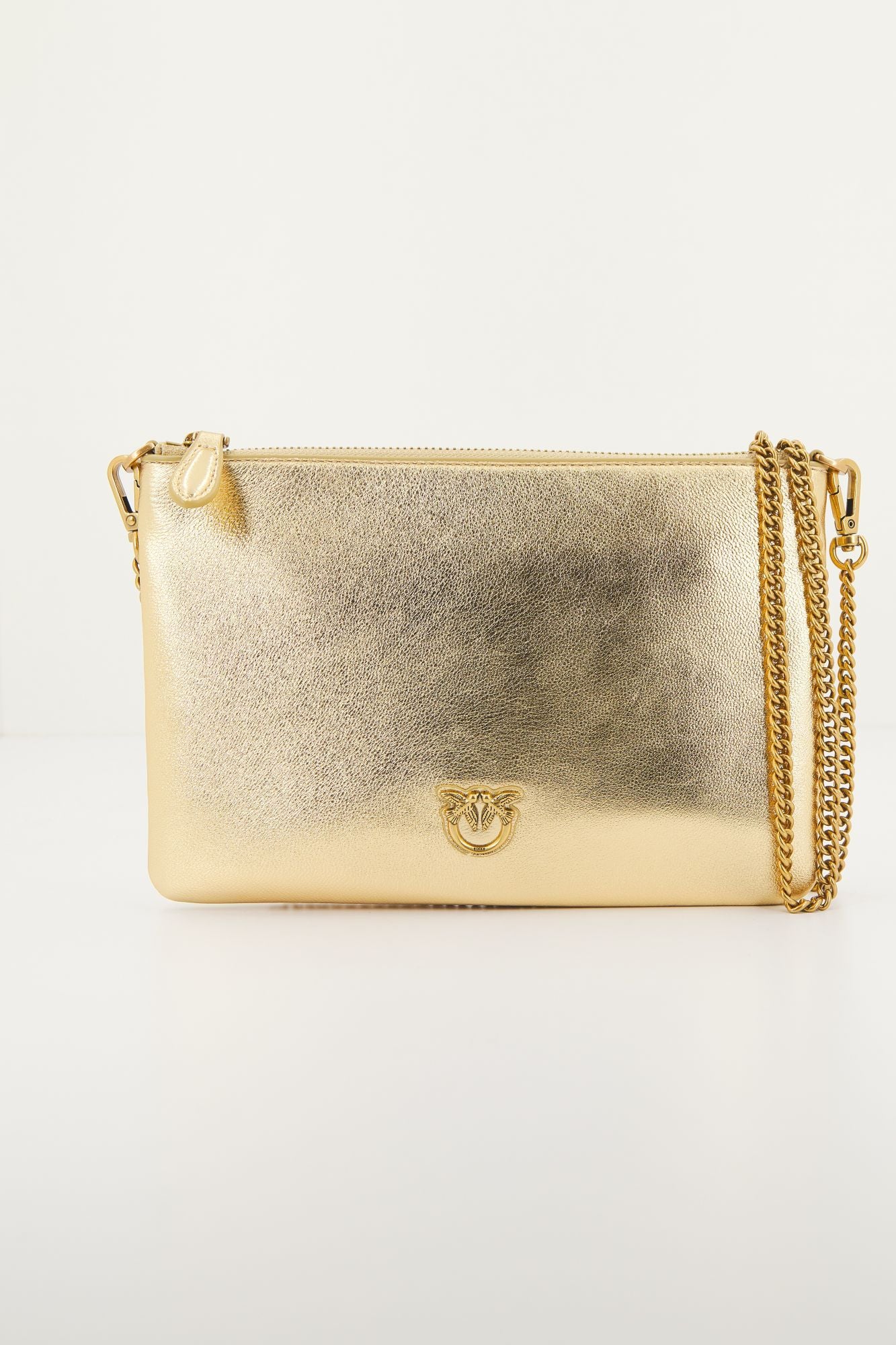 PINKO  FLAT CLASSIC SHEEP NAPP en color ORO (1)