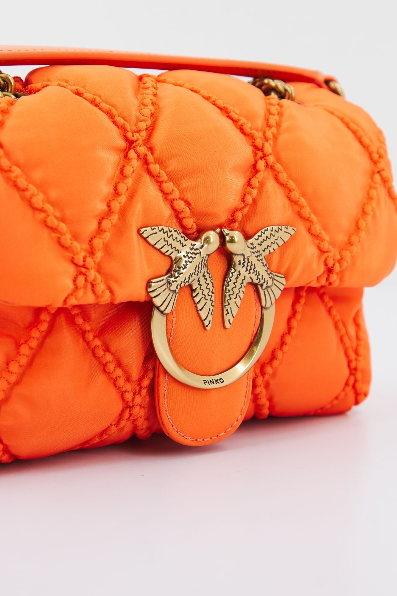 PINKO LOVE MINI PUFF CL en color NARANJA (3)
