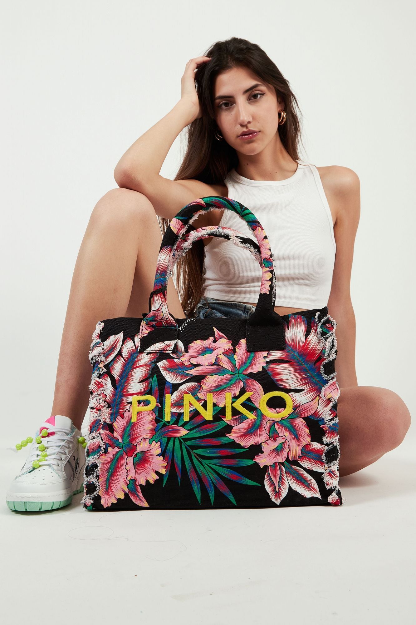 PINKO  A0PZ BEACH SHOPPING en color NEGRO (2)