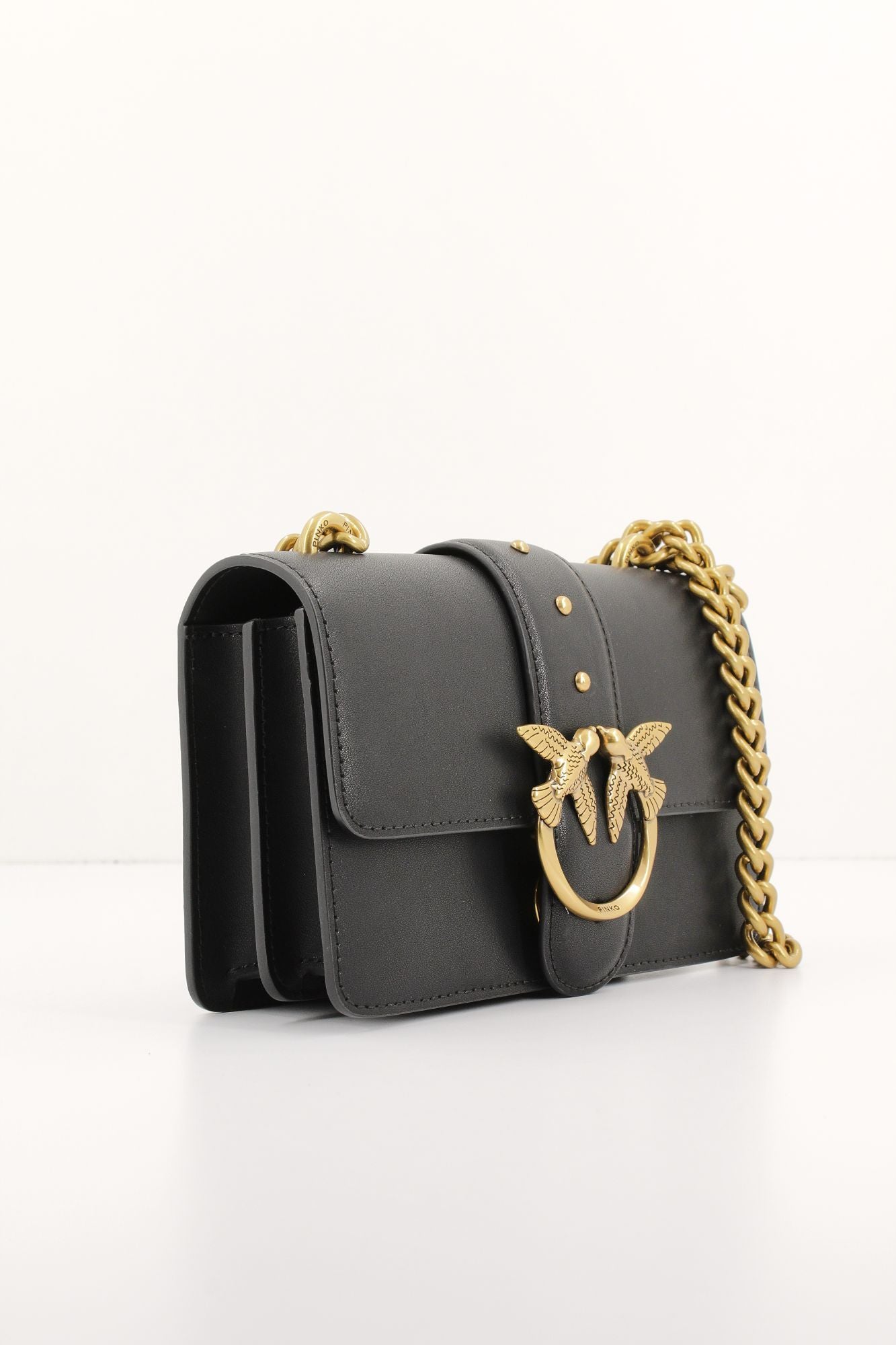 PINKO  LOVE ONE MINI C VITELLO en color NEGRO (2)