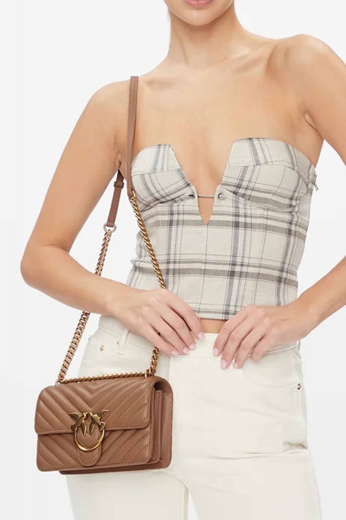 PINKO LOVE ONE MINI DC SHEEP en color MARRON (4)