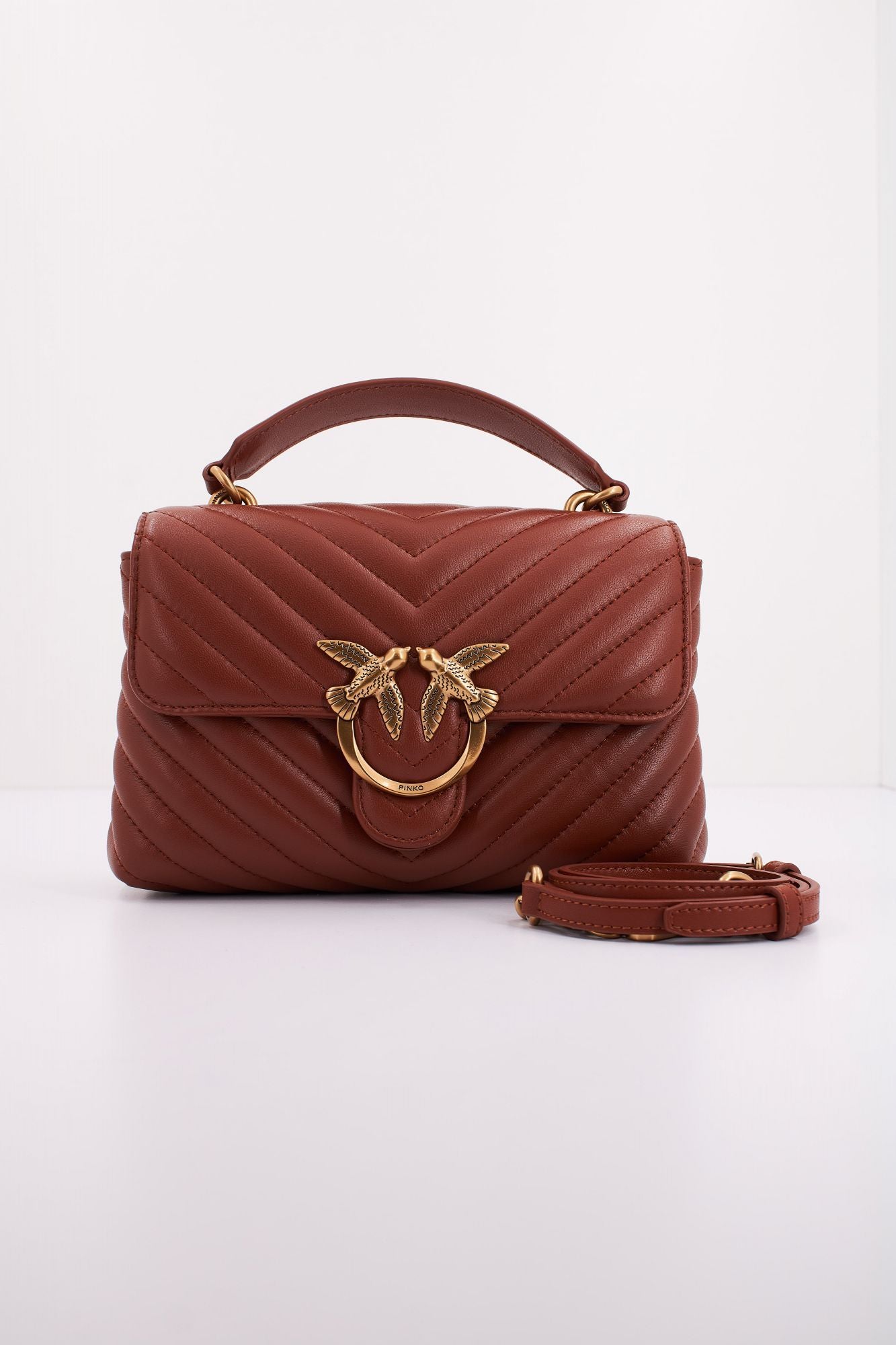PINKO  LOVE LADY PUFF MINI CL en color MARRON (1)
