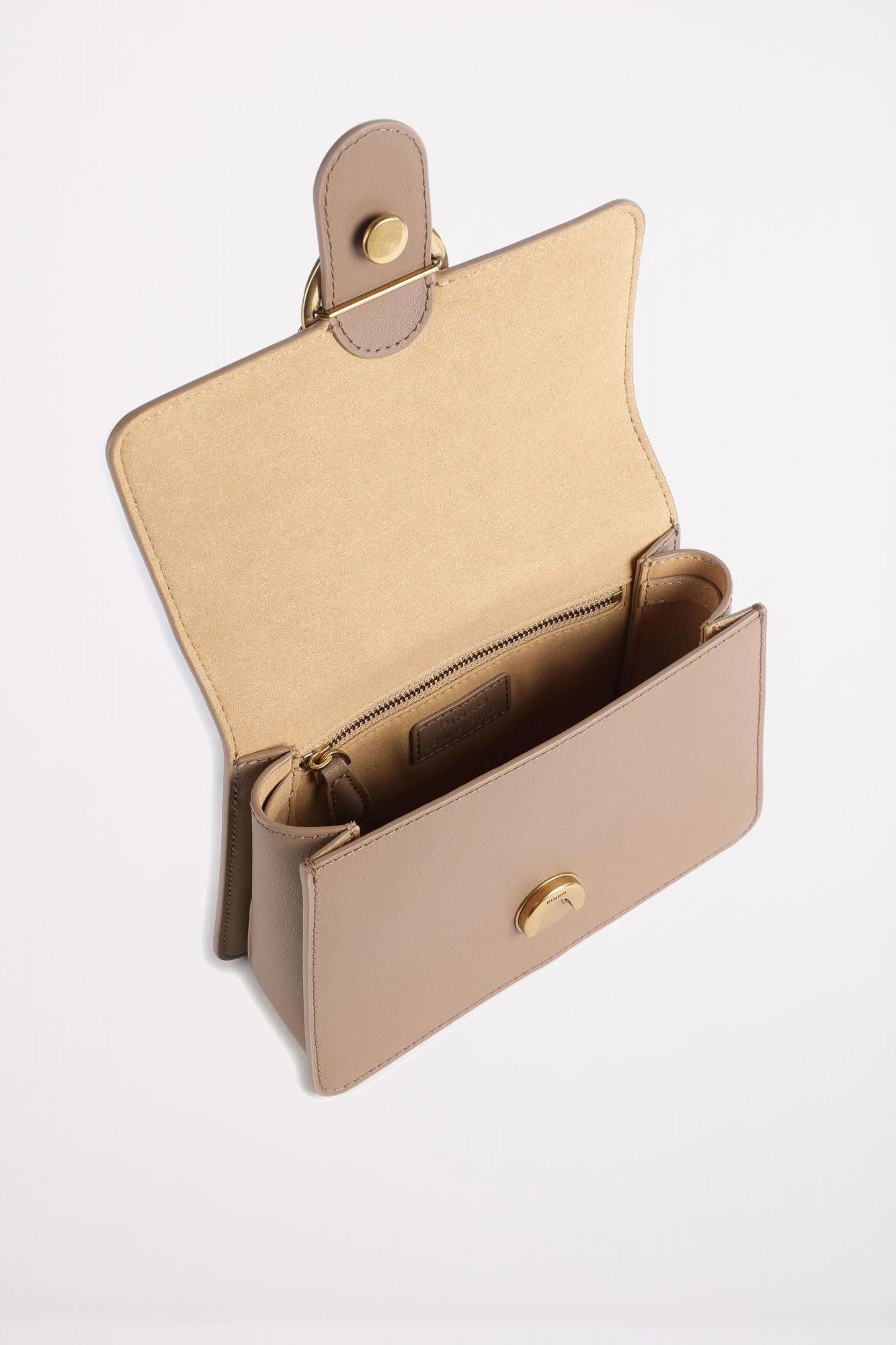 PINKO LOVE ONE TOP HANDLE MIN en color NUDE (4)