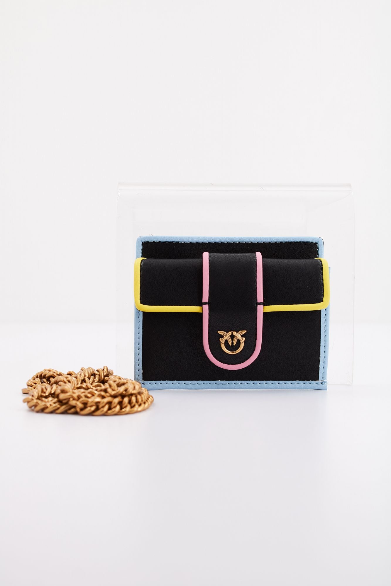 PINKO CARD HOLDER POCKET en color NEGRO (1)