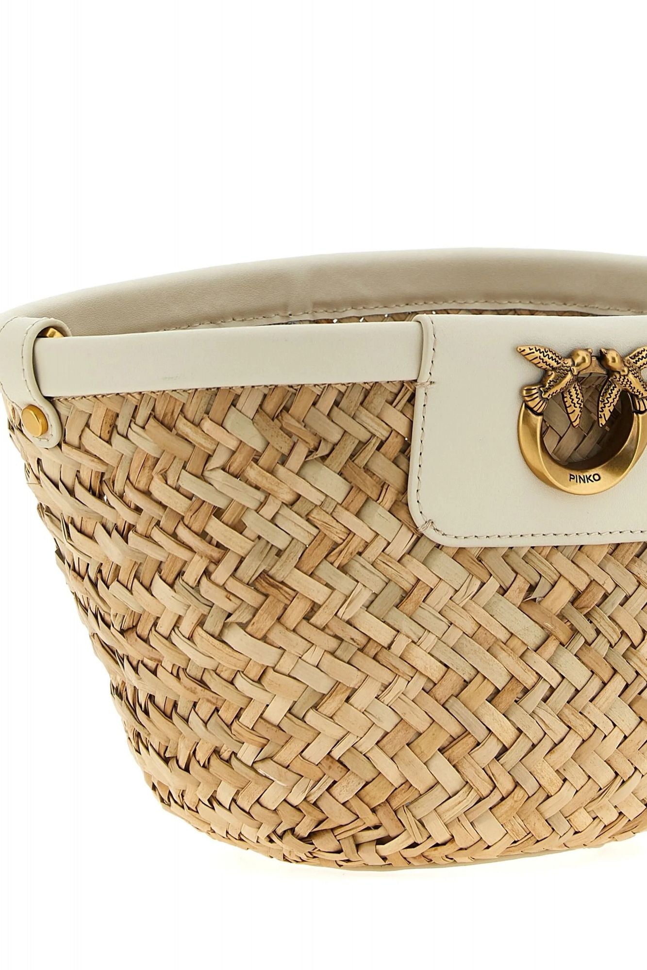 PINKO LOVE SUMMER BUCKET en color BLANCO (3)