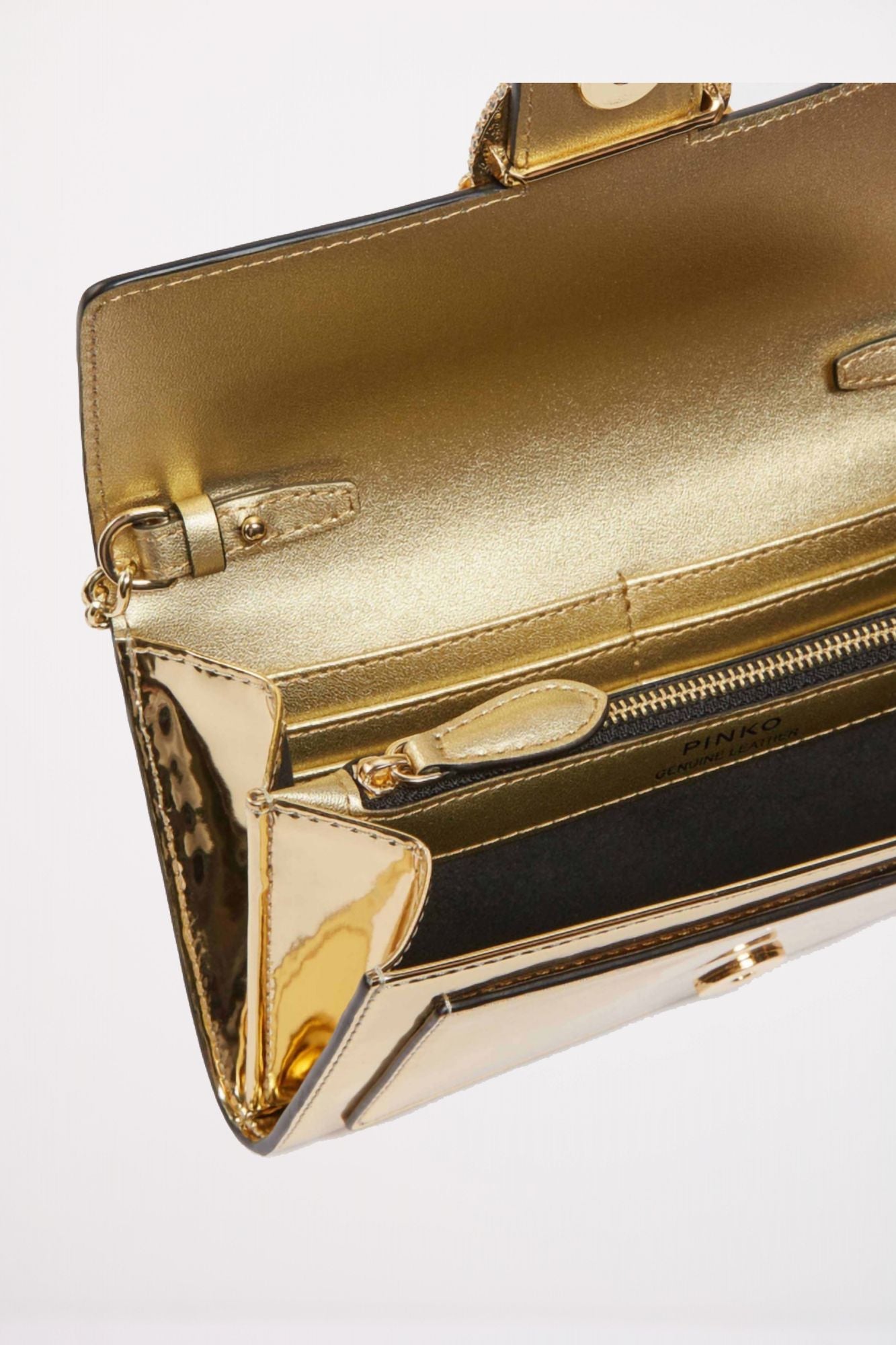 PINKO LOVE ICON WALLET C en color ORO (3)