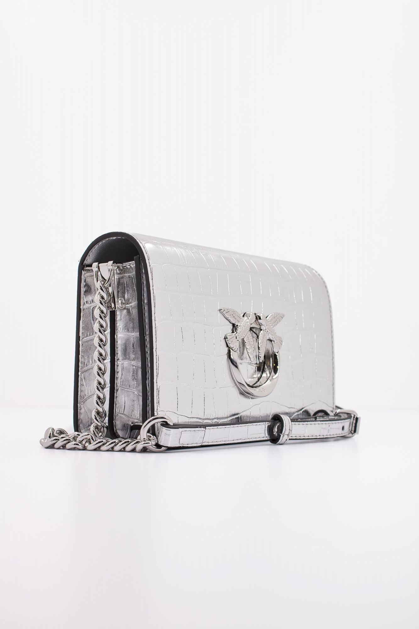 PINKO LOVE CLICK MINI en color PLATA (2)