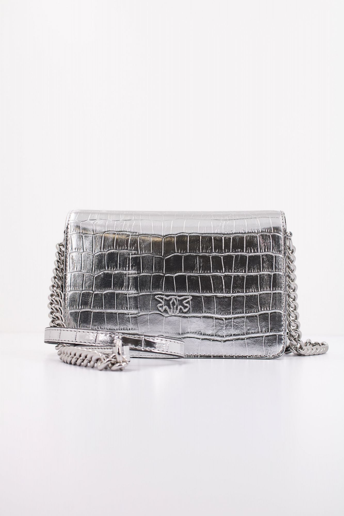 PINKO LOVE CLICK MINI en color PLATA (3)