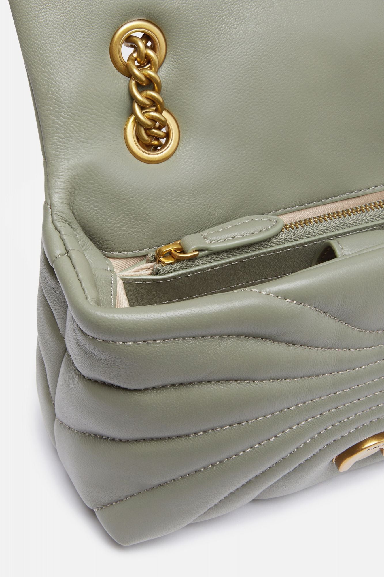 PINKO LOVE MINI PUFF CL en color VERDE (4)
