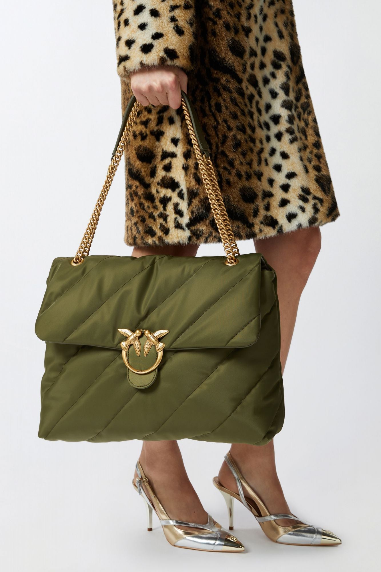 PINKO  LOVE PUFF EXTRA CL en color VERDE (5)