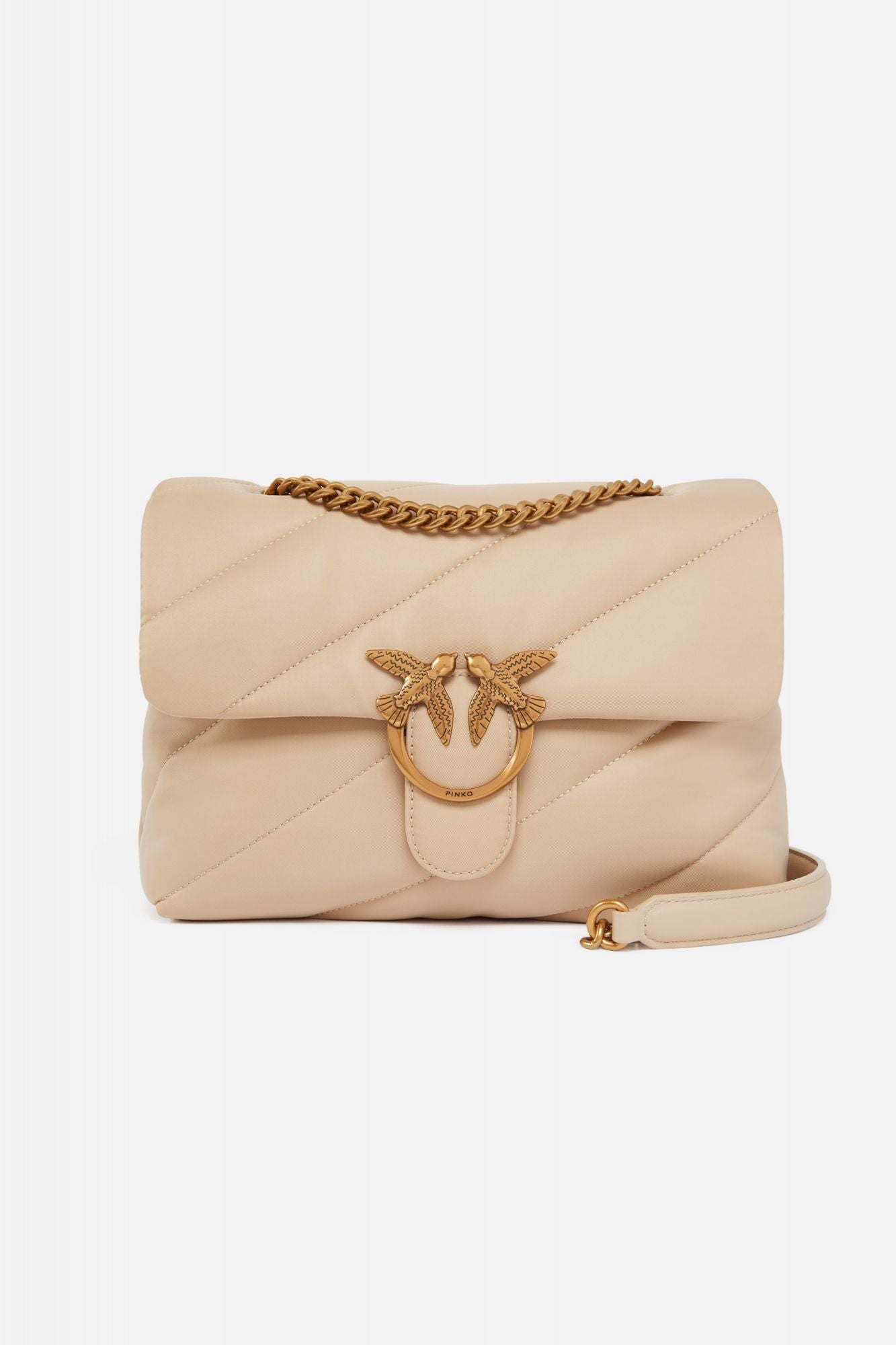 PINKO  LOVE PUFF CLASSIC CL en color BEIS (1)